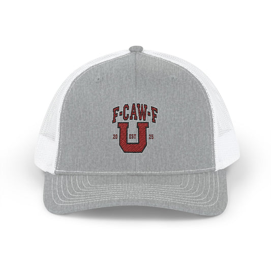 F-CAW-F U Snapback Trucker Cap (Embroidery) Printify
