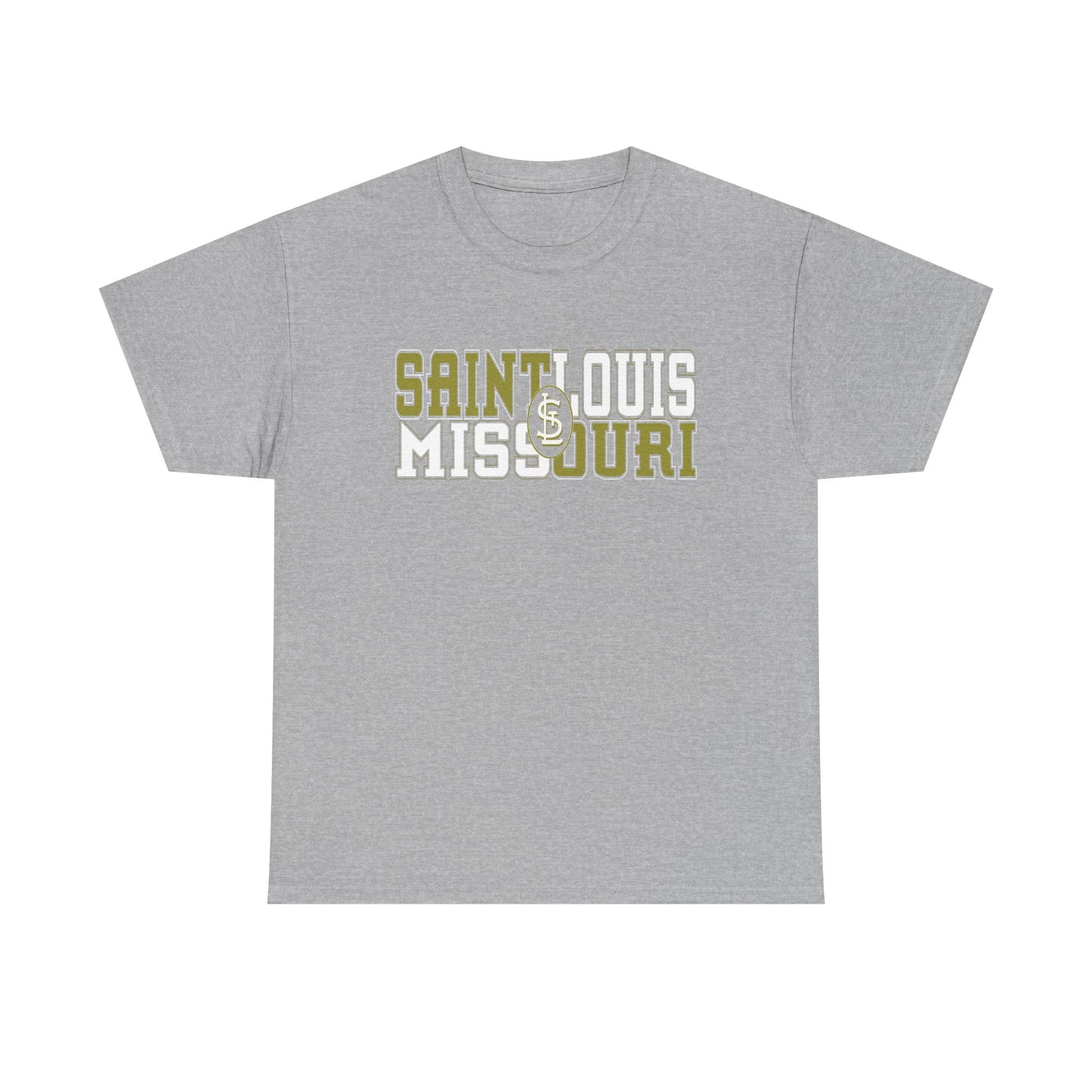 St Louis Missouri Gold & White Unisex Tee