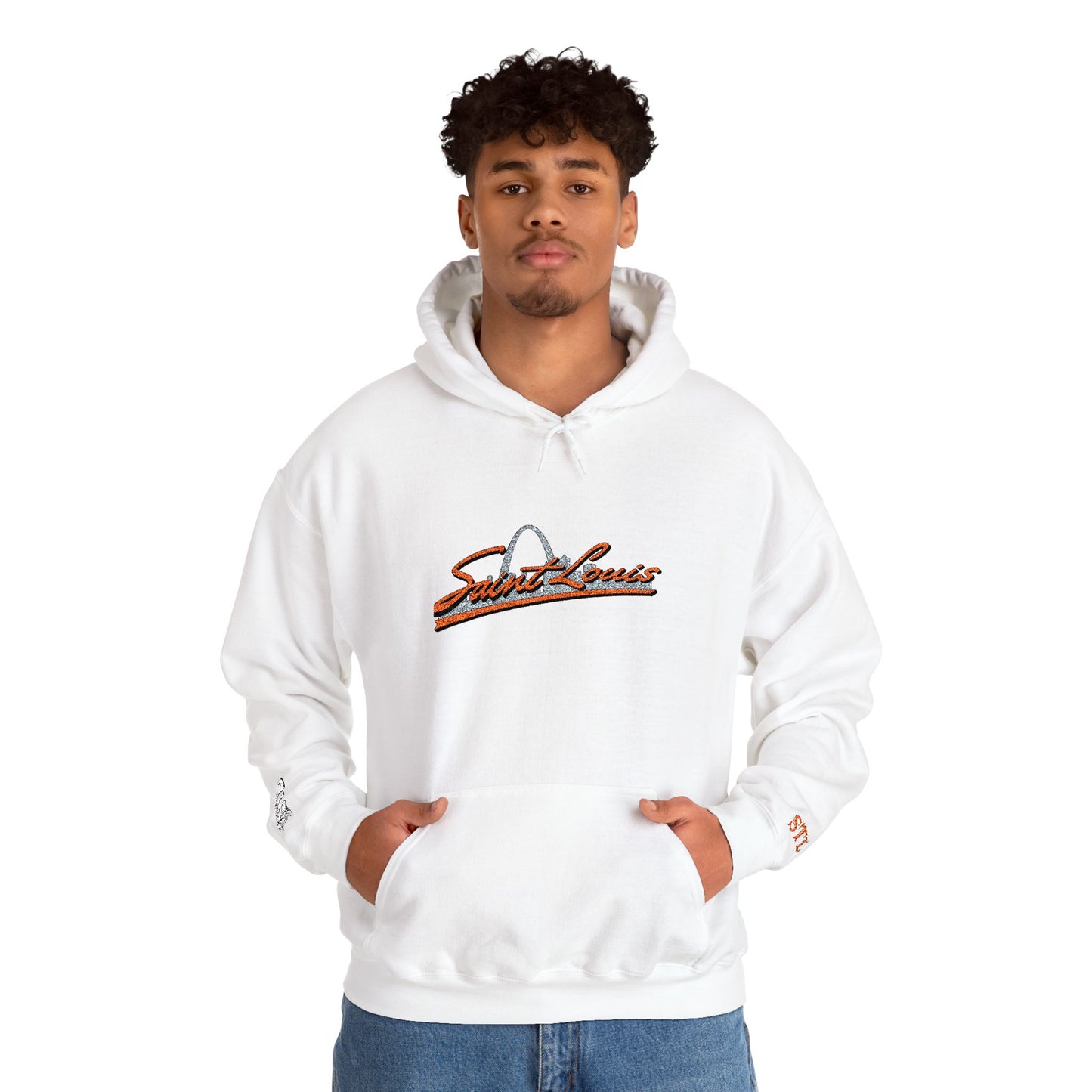 Saint Louis Embroidered Hoodie — Classic City Logo Sweatshirt