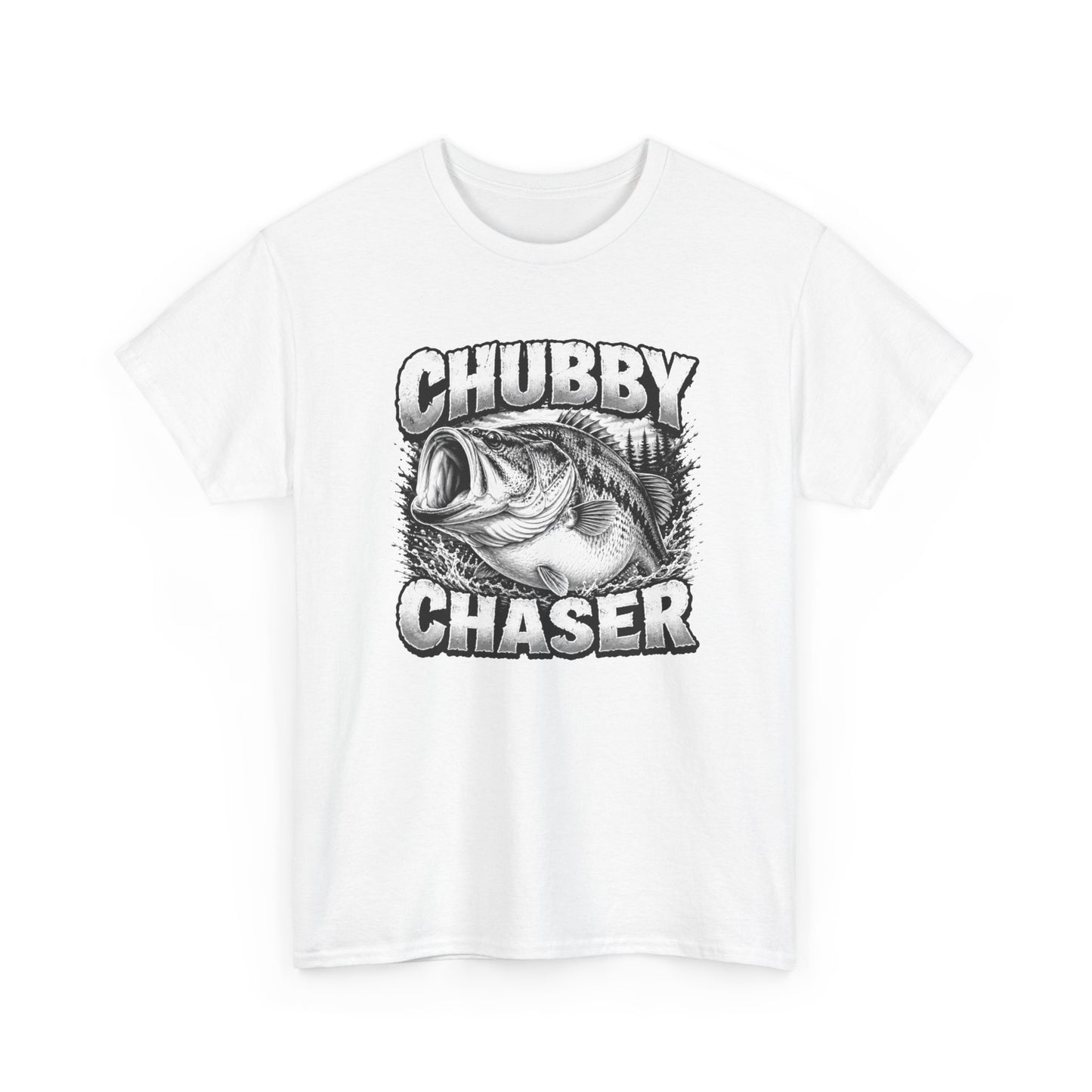 Fishing T-Shirt — "Chubby Chaser" Bass Graphic Tee