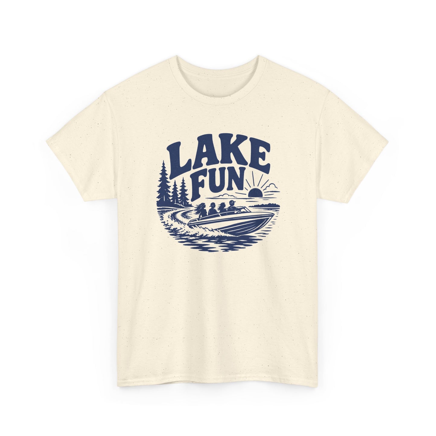 Lake Fun Boat T-Shirt — Vintage Lakeside Summer Tee