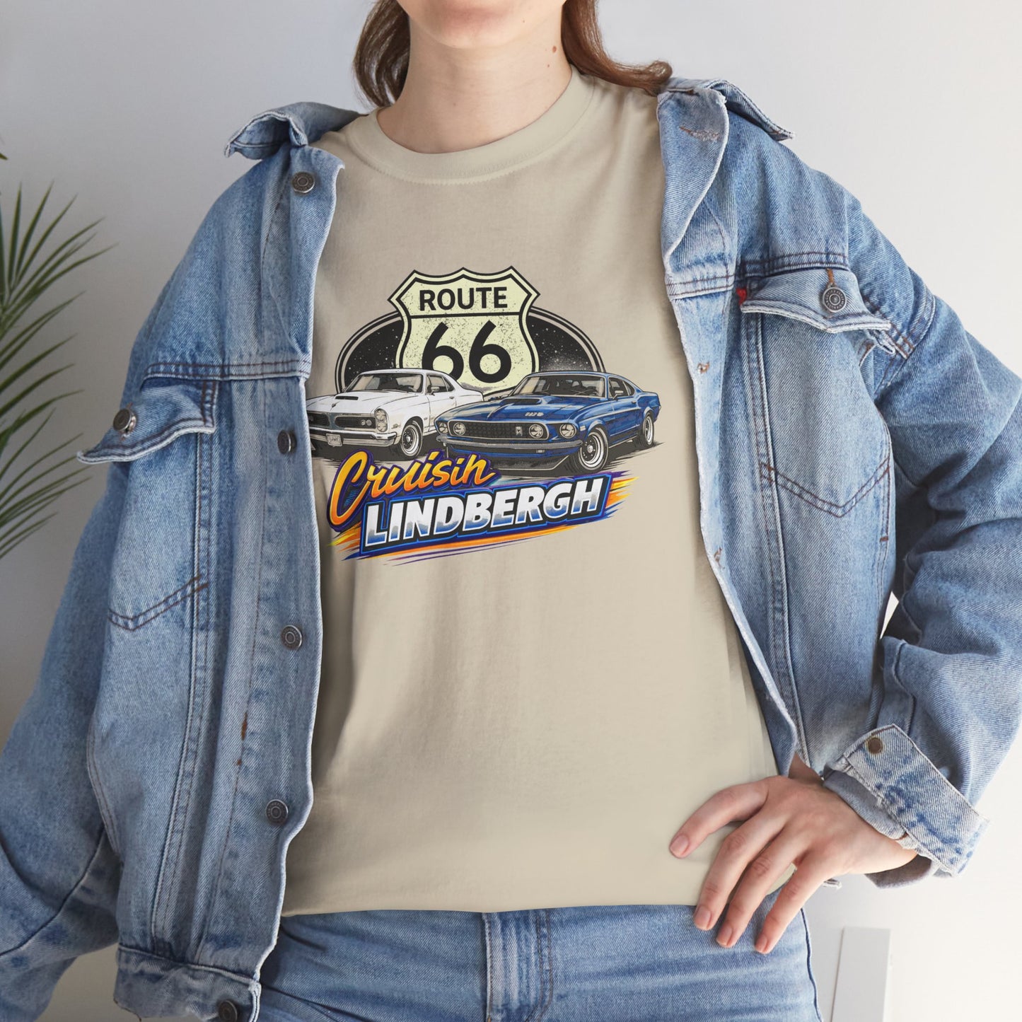 Route 66 Cruiser Tee — Classic Car "Cruising Lindbergh" T-Shirt