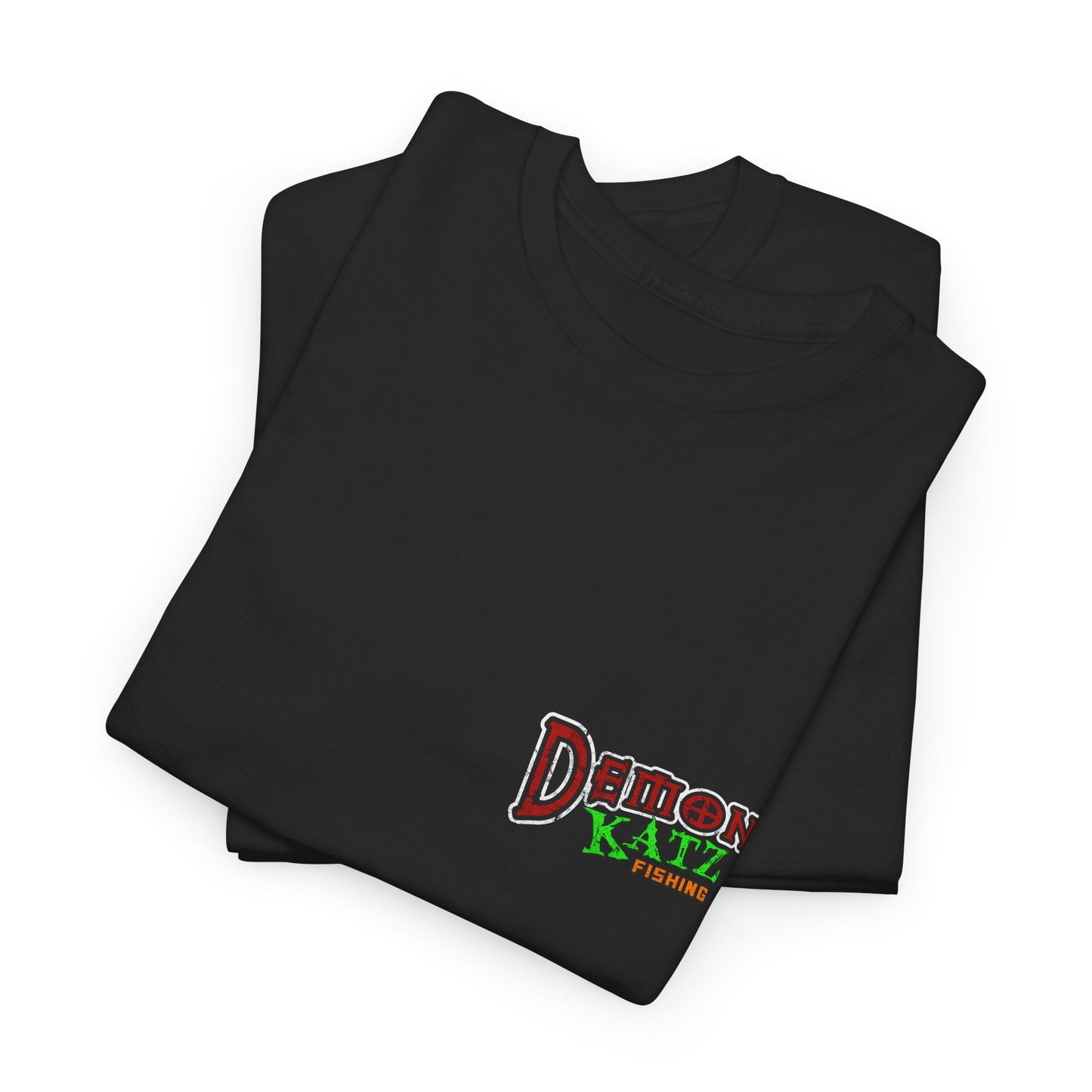 Fishing Tee — "Demon Katz" Graphic Shirt