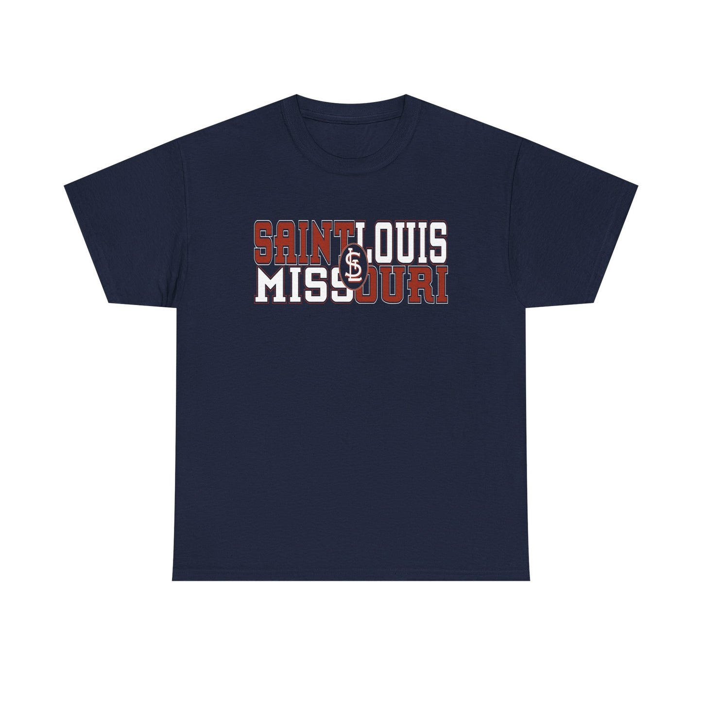 St Louis Missouri Unisex Tee in Red & White