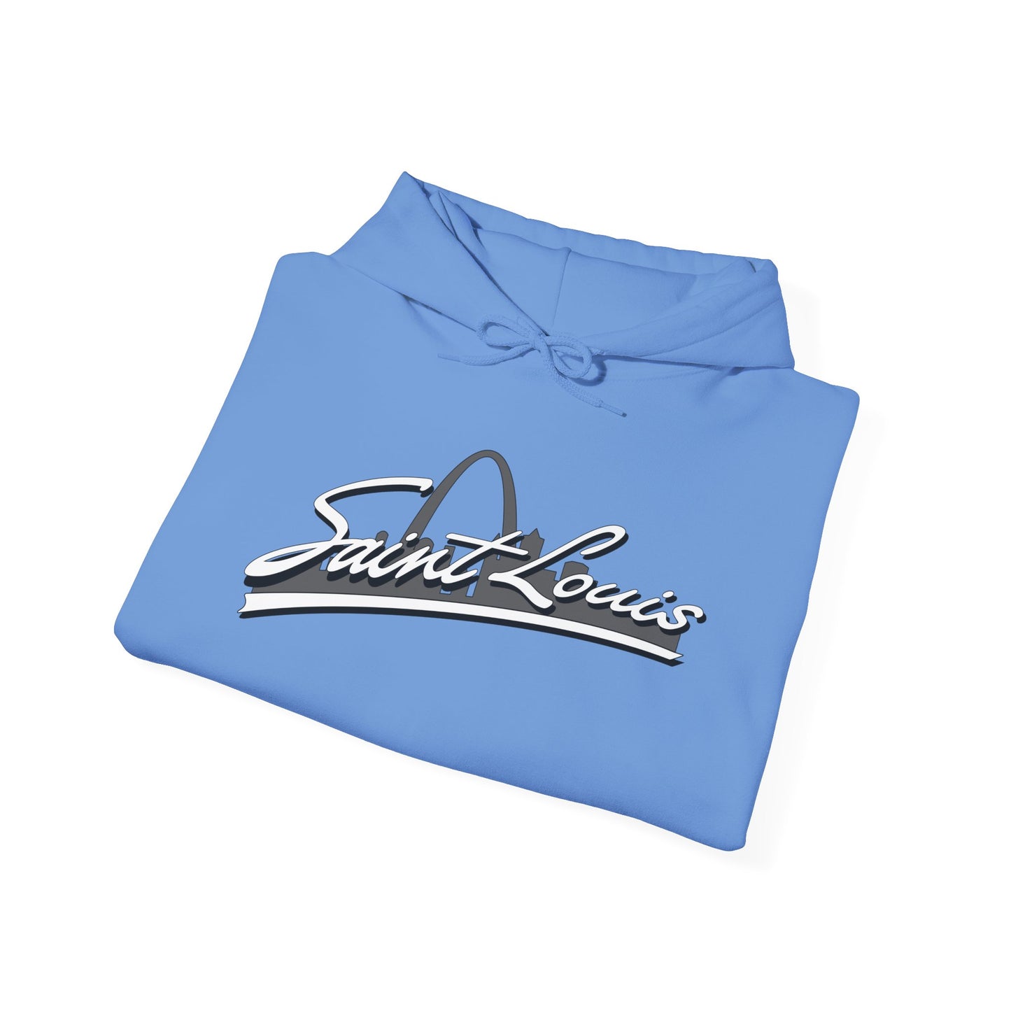 Saint Louis Graphic Hooded Sweatshirt Printify