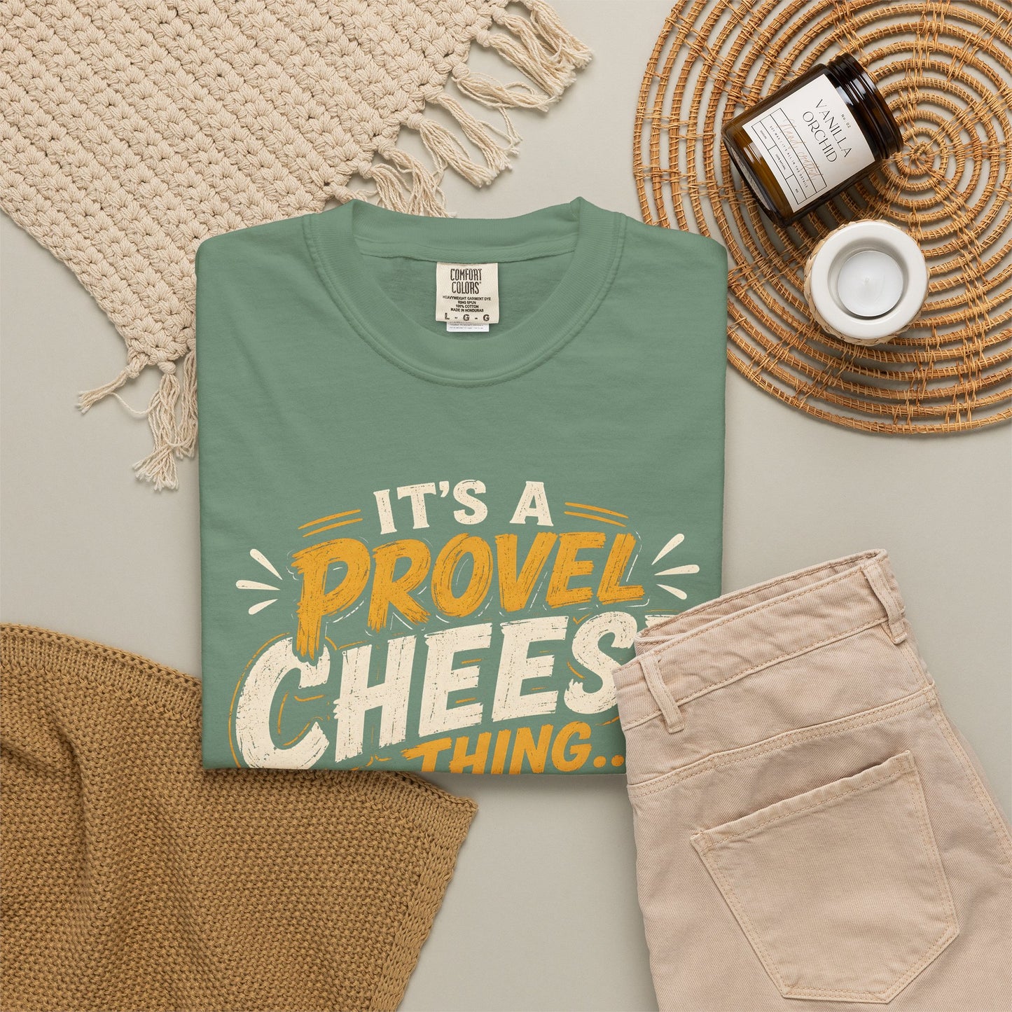 Comfort Colors Provel Cheese Shirt | St Louis Food Tee | Funny STL Provel Cheese T‑Shirt | Missouri Pride Comfort Colors Graphic Tee