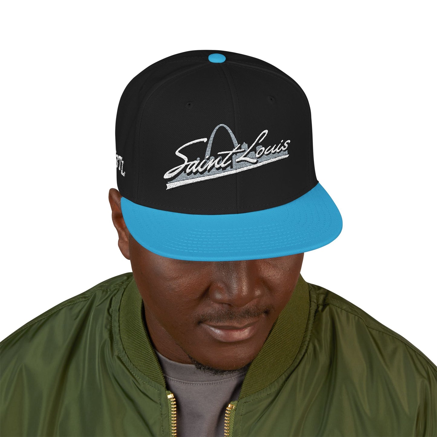 Snapback (Embroidery)-Saint Louis Logo Printify