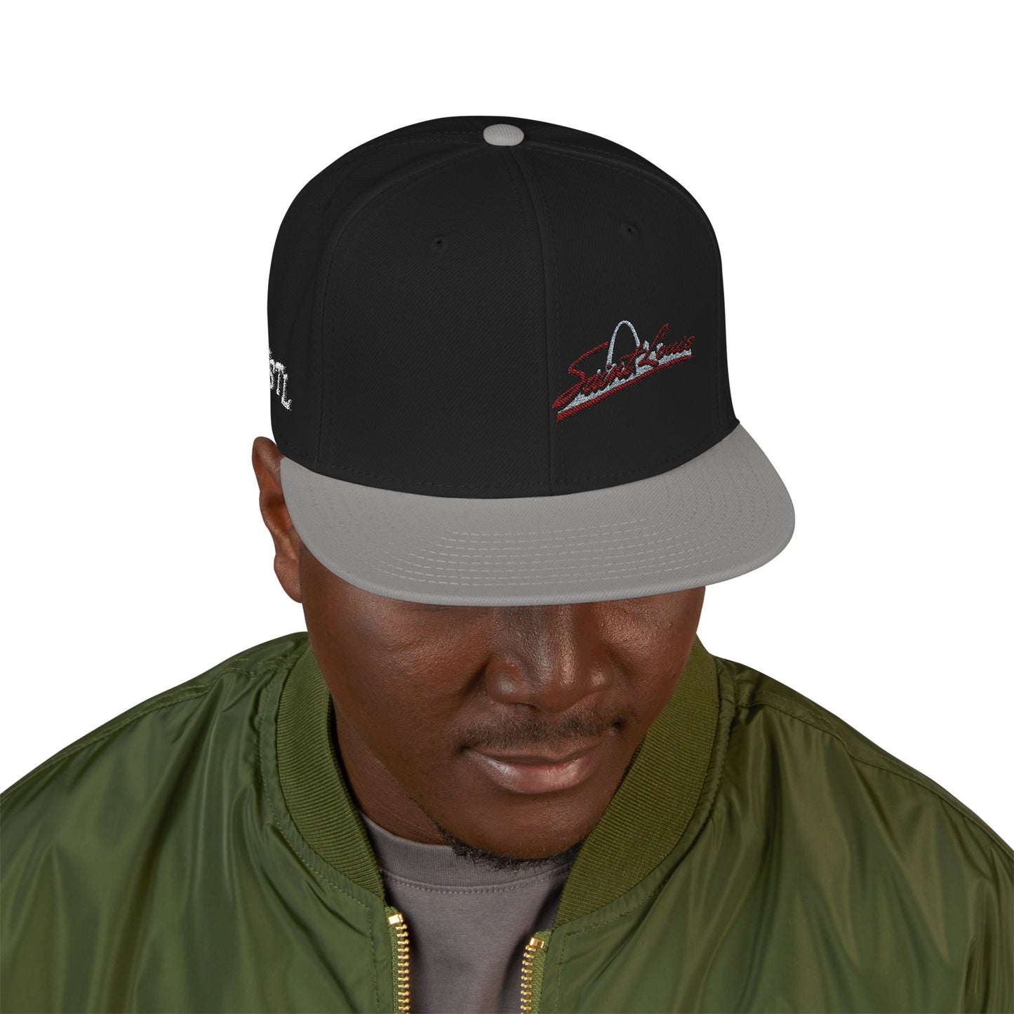 Embroidered Saint Louis Snapback Hat