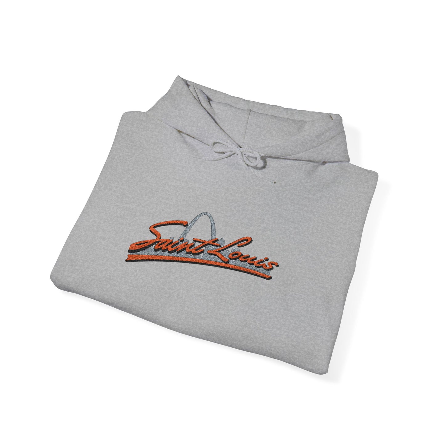 Saint Louis Embroidered Hoodie — Classic City Logo Sweatshirt