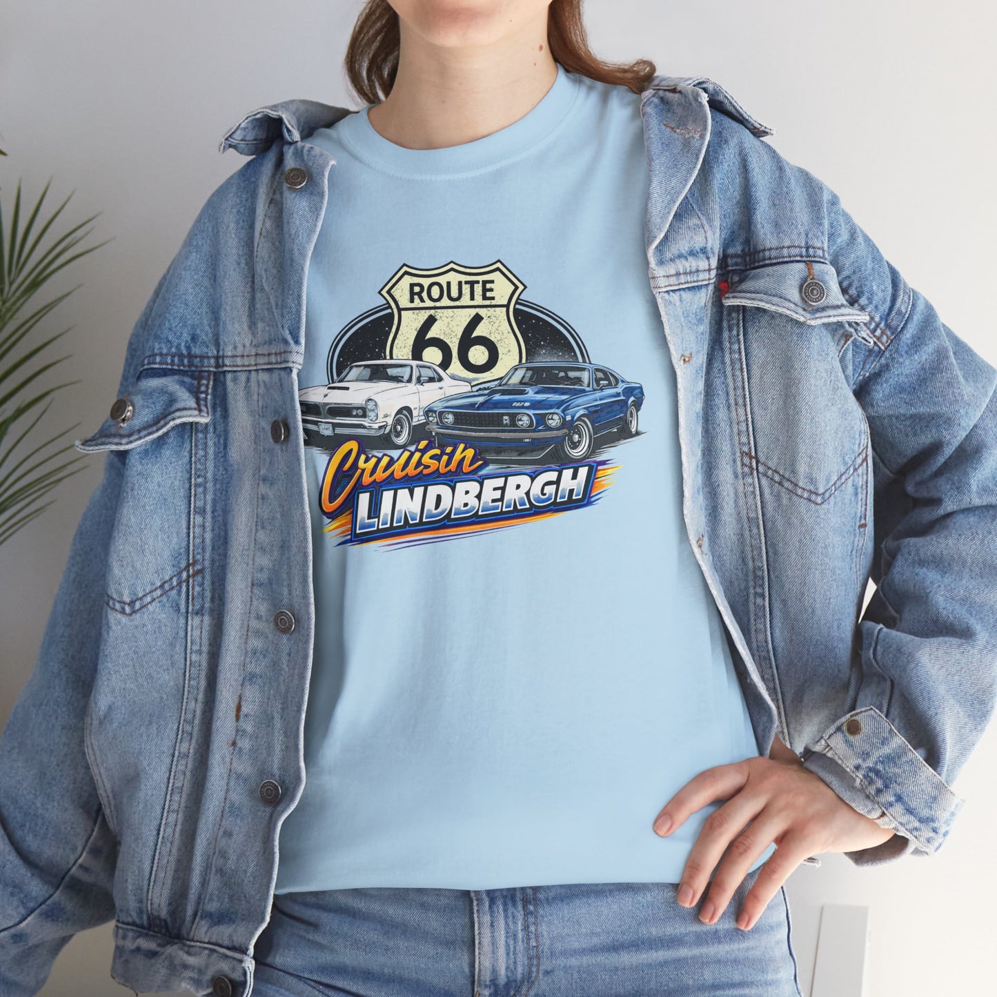 Route 66 Cruiser Tee — Classic Car "Cruising Lindbergh" T-Shirt