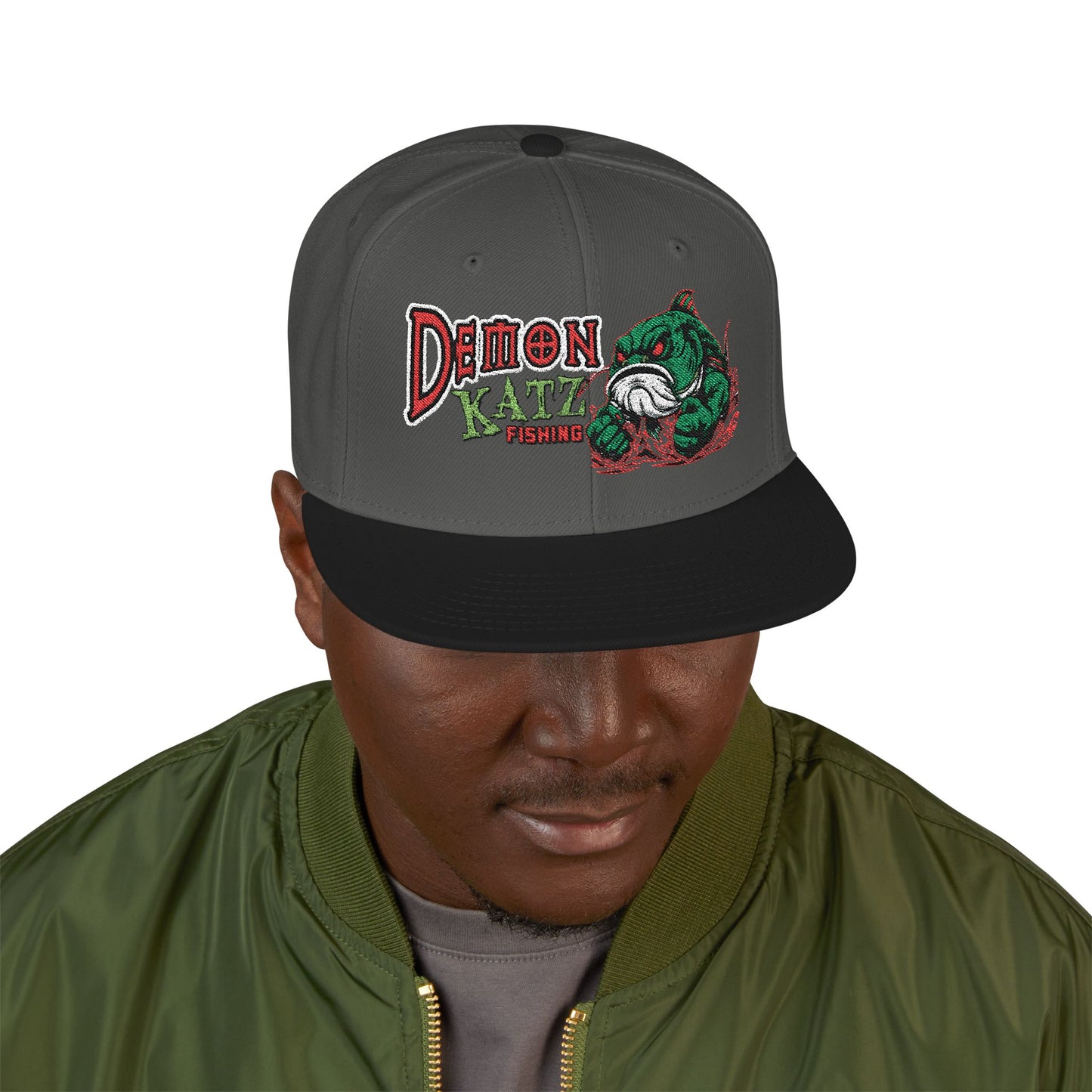 Embroidered Snapback Hat — Demon Katz