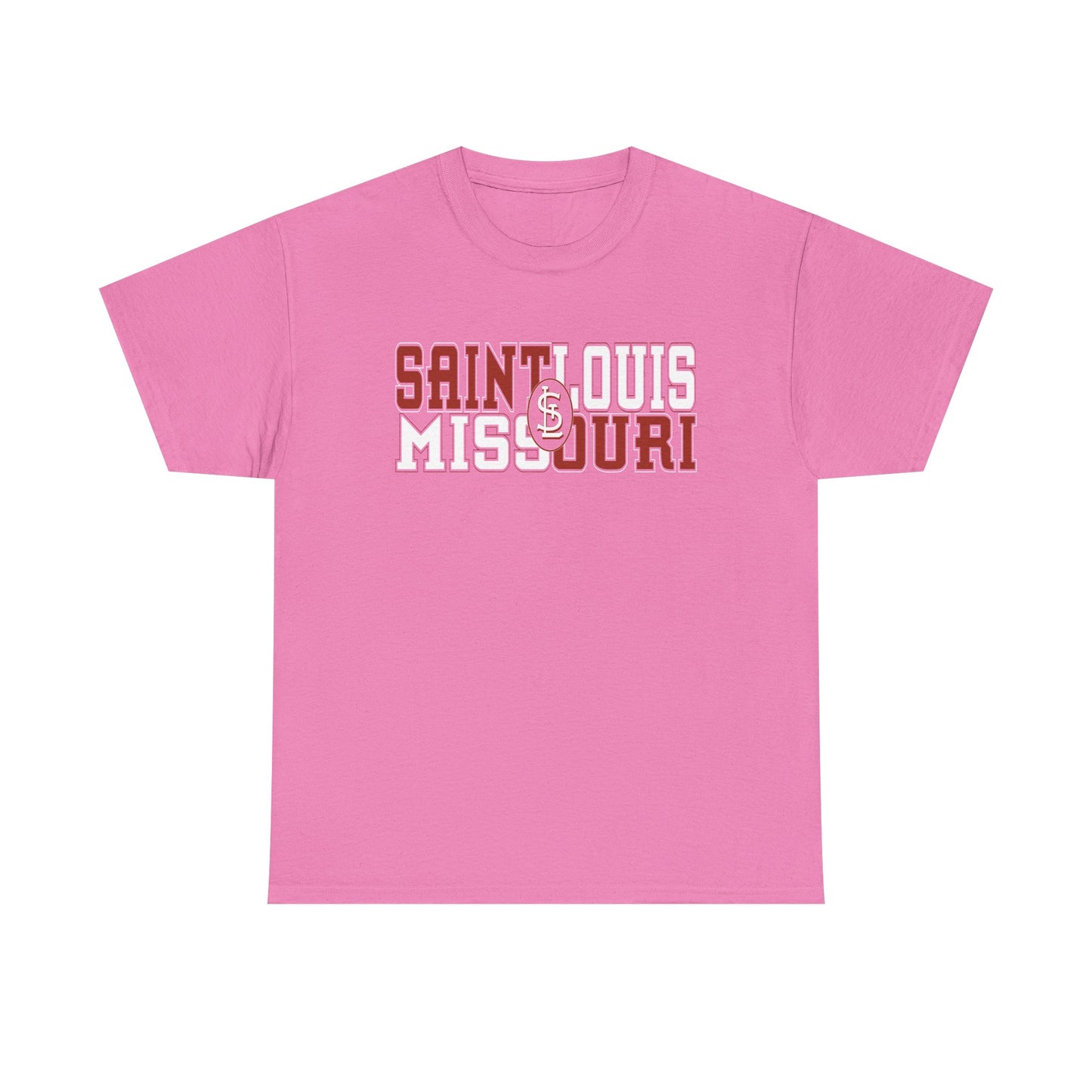 St Louis Missouri Unisex Tee in Red & White