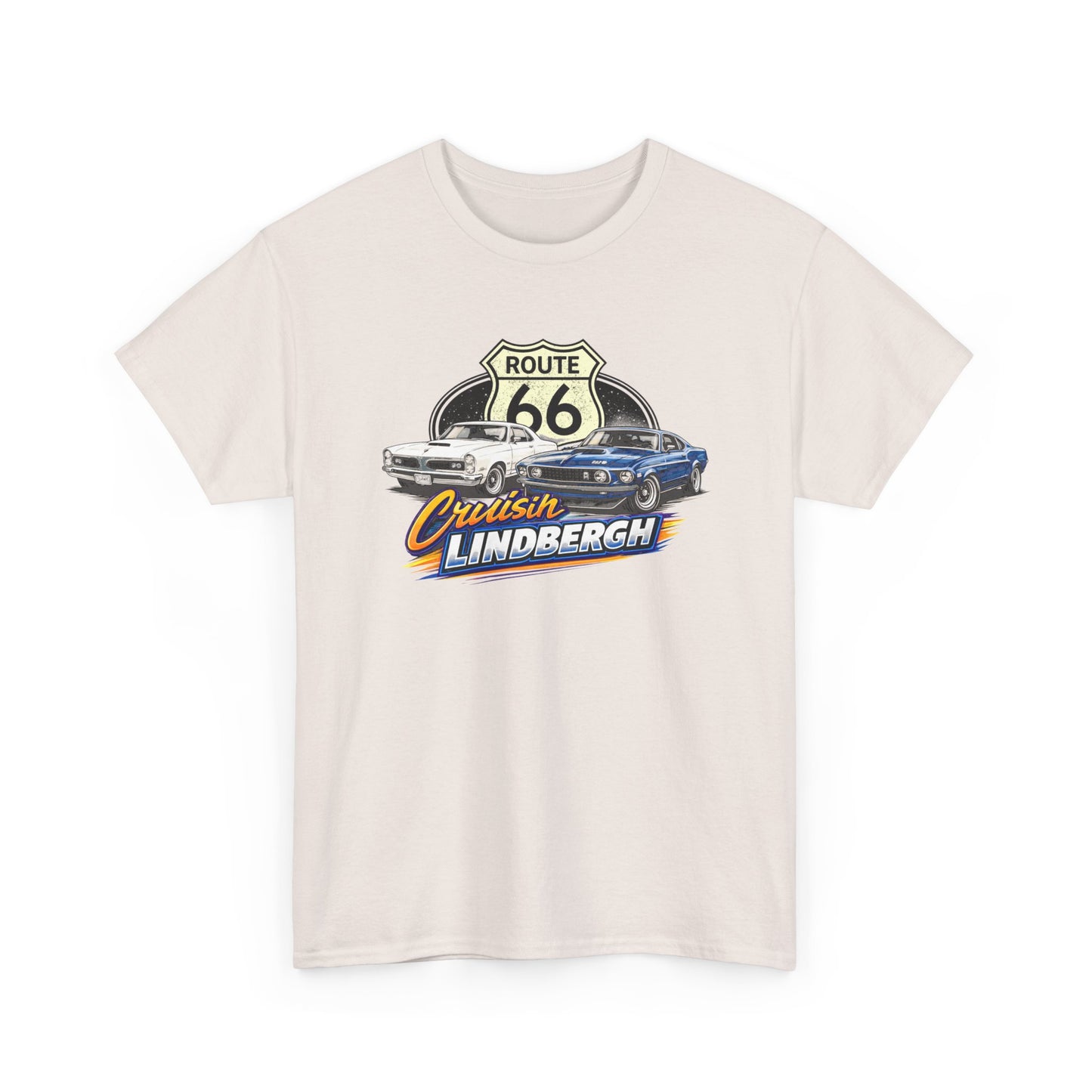 Route 66 Cruiser Tee — Classic Car "Cruising Lindbergh" T-Shirt