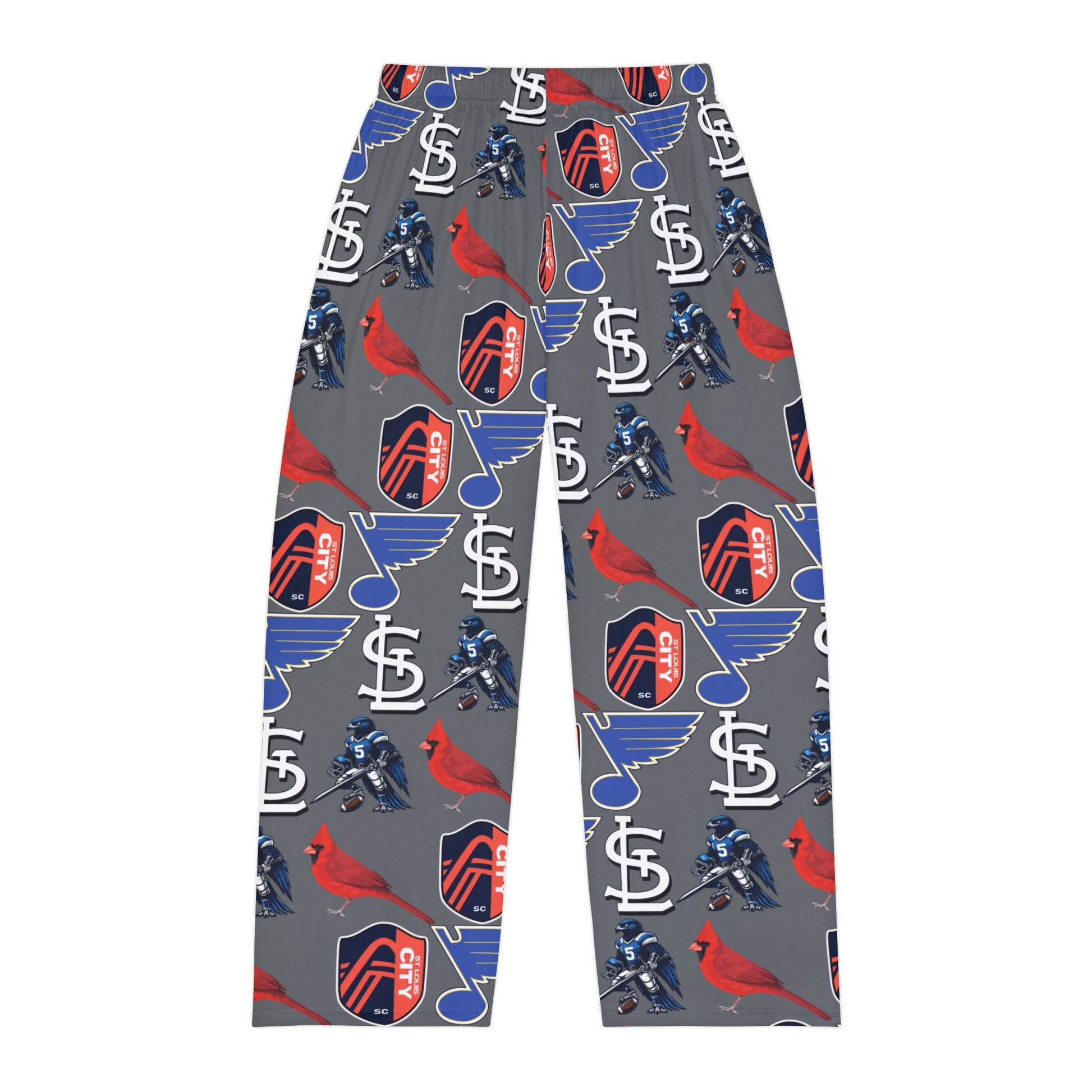 Pajama Pants - St Louis Sports Design Dark Grey Printify
