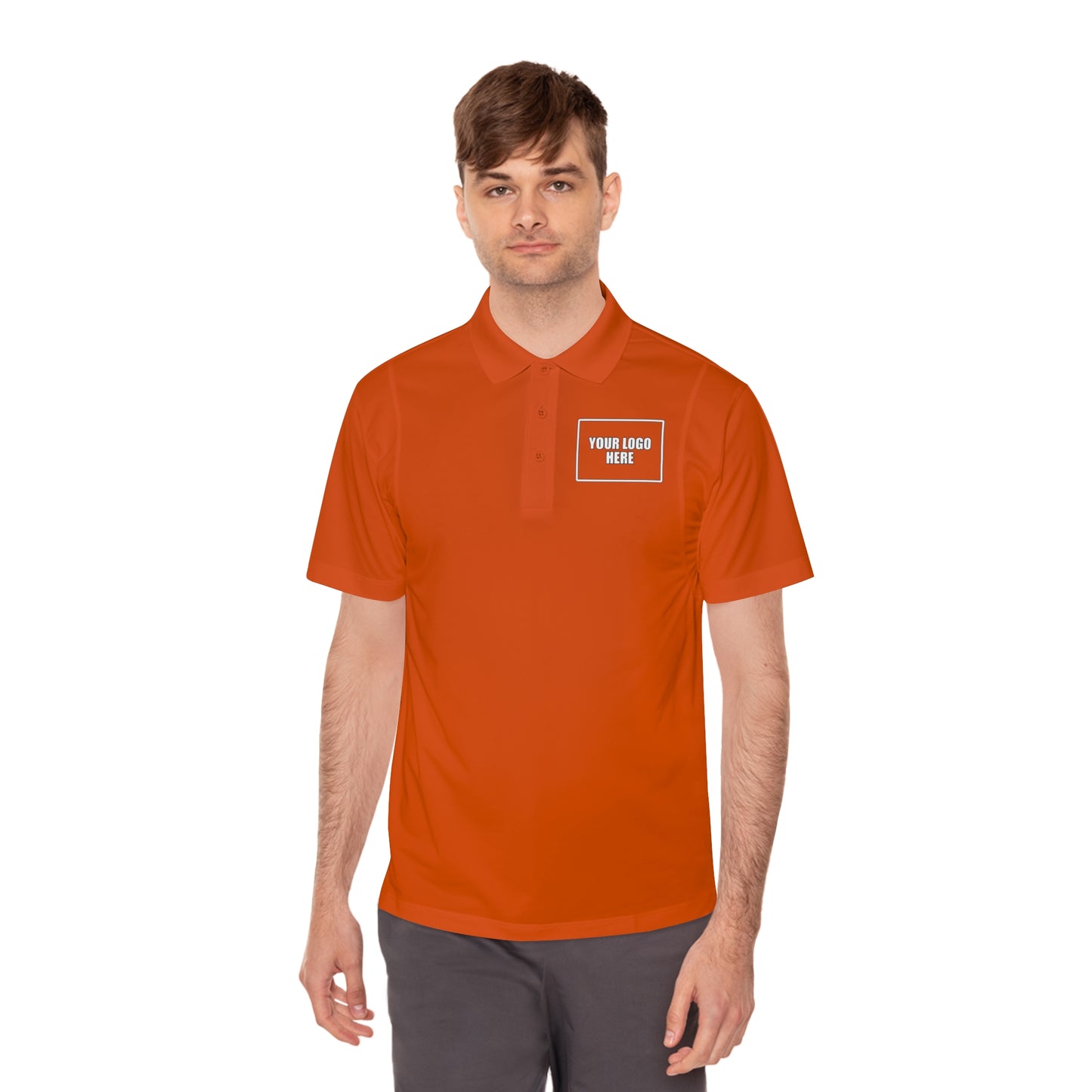 Customizable Sport Polo Work Shirt - Front & Back Logo Work Polo