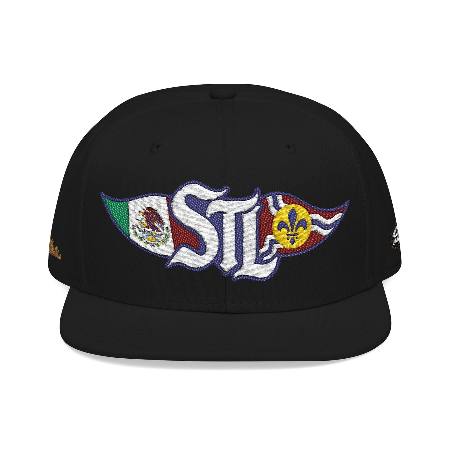 STL Logo Hat | Otto 125‑978 | Mexico Flag & St. Louis Flag | Embroidered Baseball Cap | Local Pride Apparel