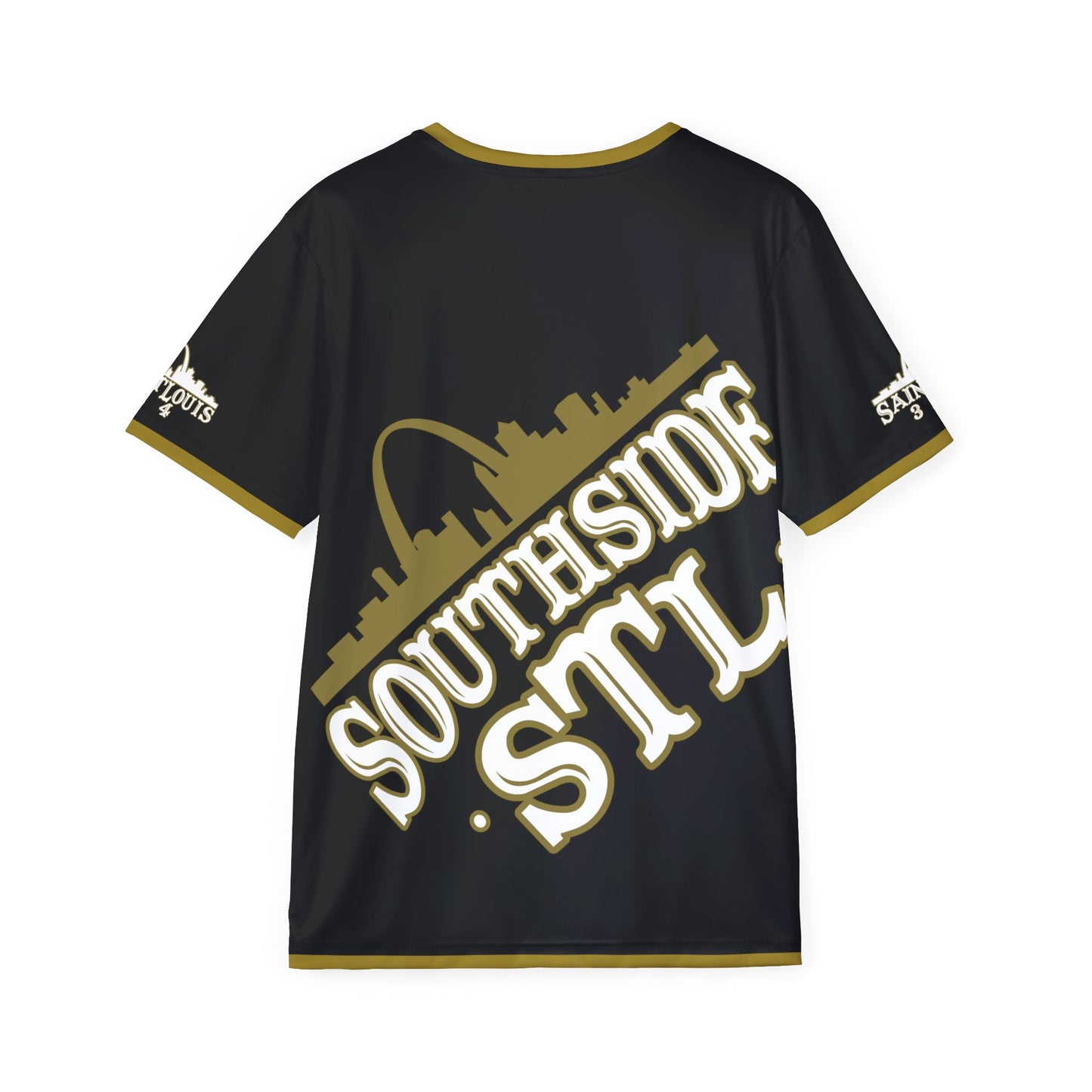 Southside STL All Over Print Sport Jersey (Black)– Gold Skyline Edition