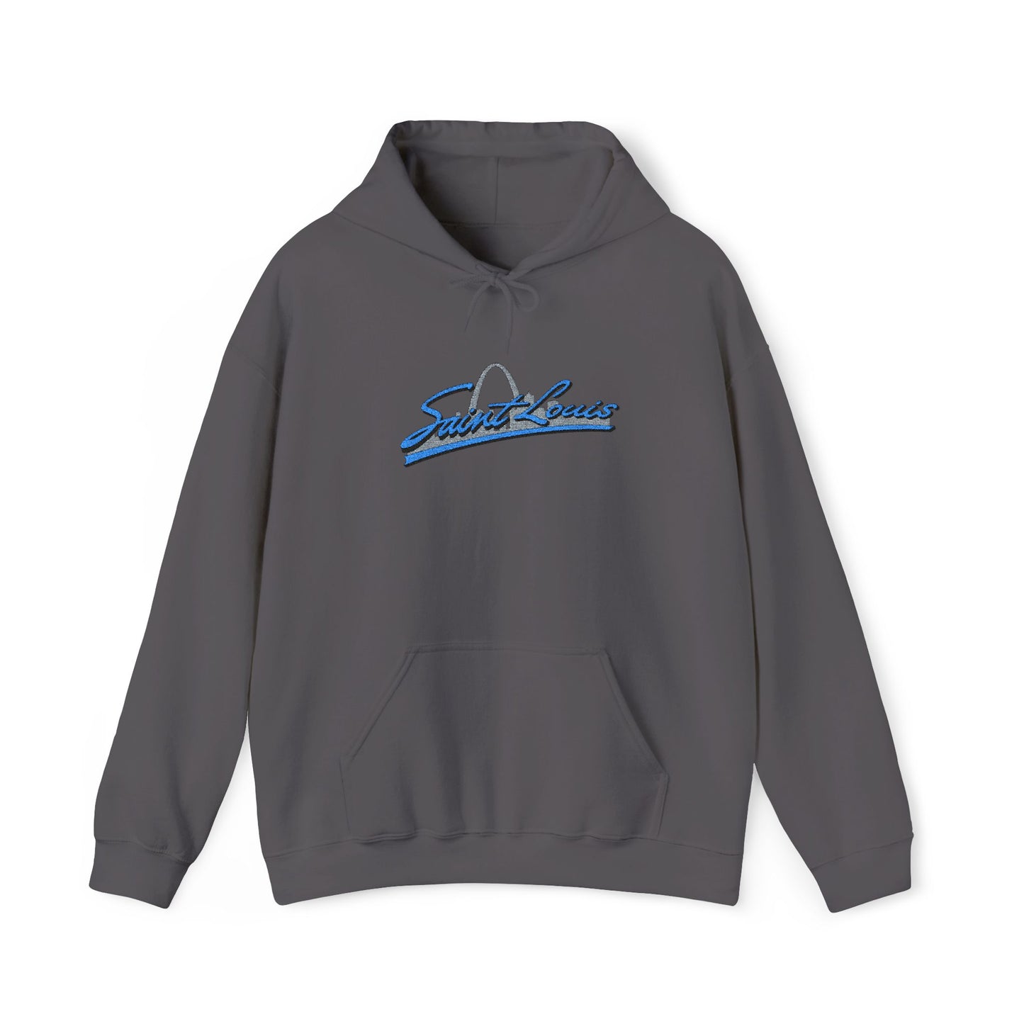 Embroidered Hoodie- Saint Louis Printify