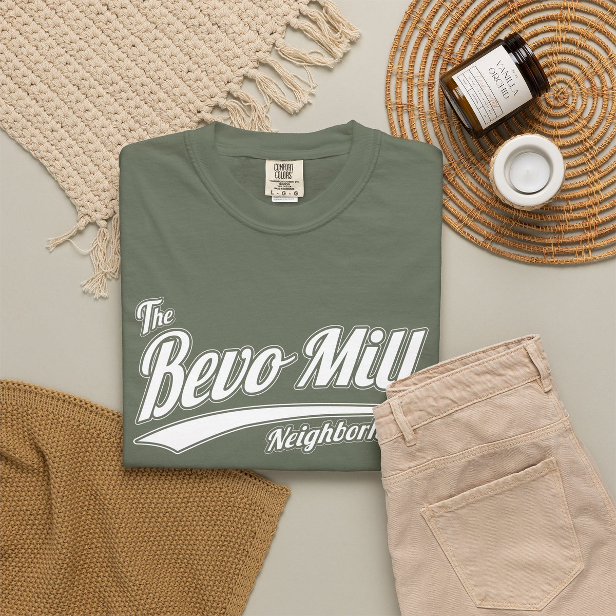 Bevo Mill Neighborhood T-Shirt — Vintage Script Local Pride Tee