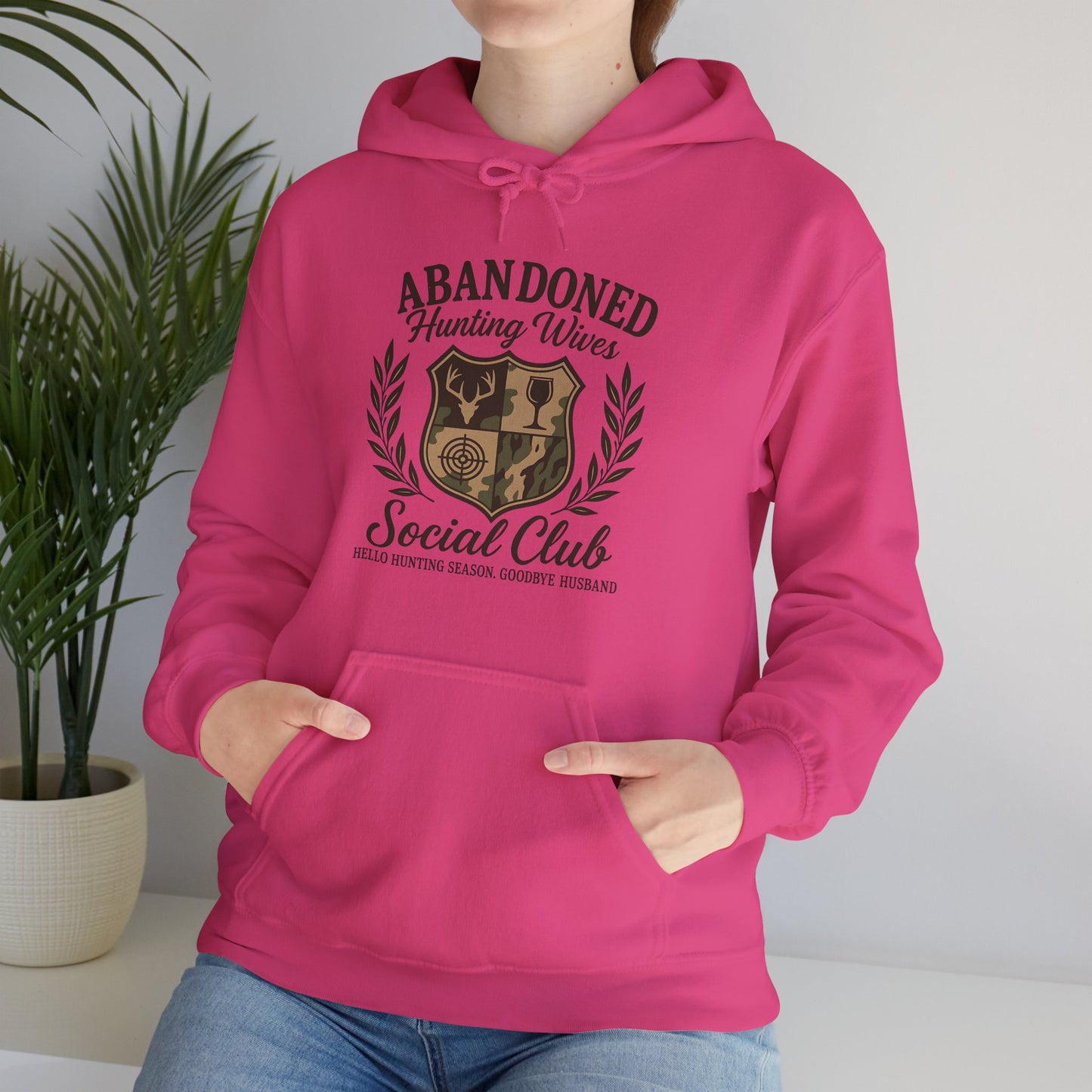 Abandoned Hunters Wives Social Club Hoodie Printify