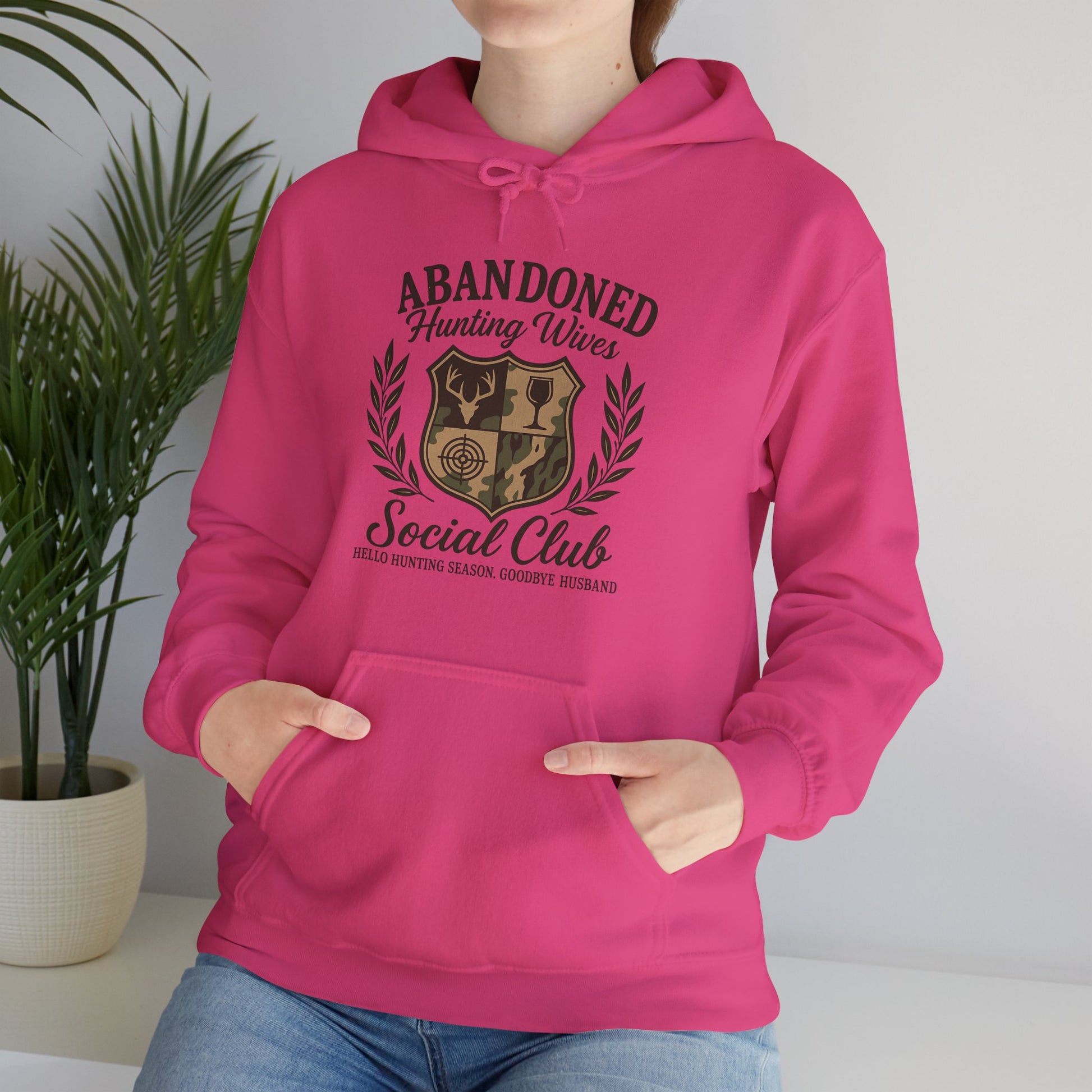 Abandoned Hunters Wives Social Club Hoodie Printify