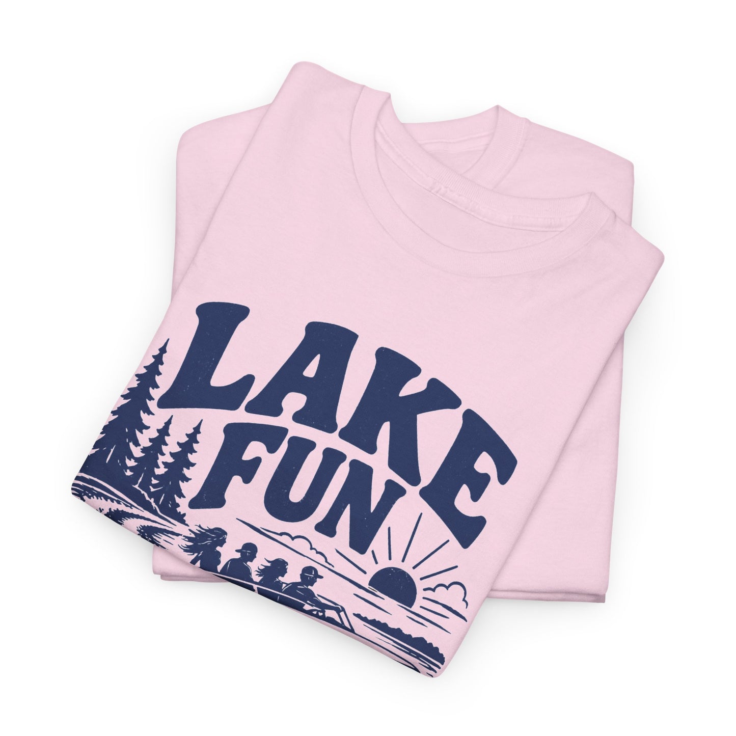 Lake Fun Boat T-Shirt — Vintage Lakeside Summer Tee