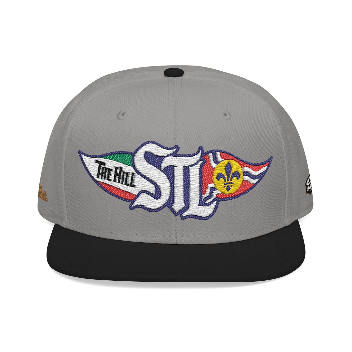 Embroidered Snapback Hat — STL Logo with The Hill Flag  and Saint Louis Flag