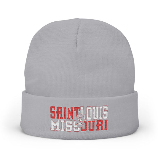 Beanie Hat - Saint Louis Missouri Split Color Design