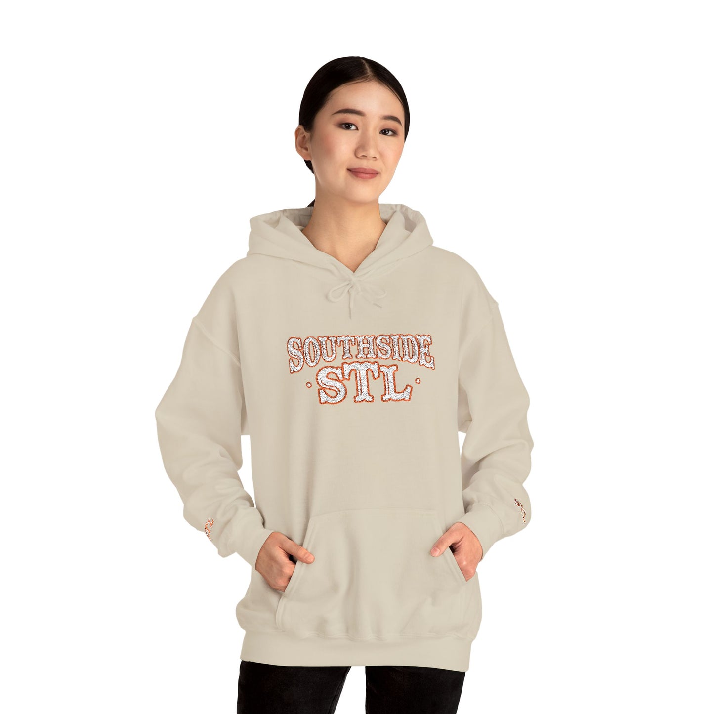 Embroidered Hoodie - Southside STL Design Printify
