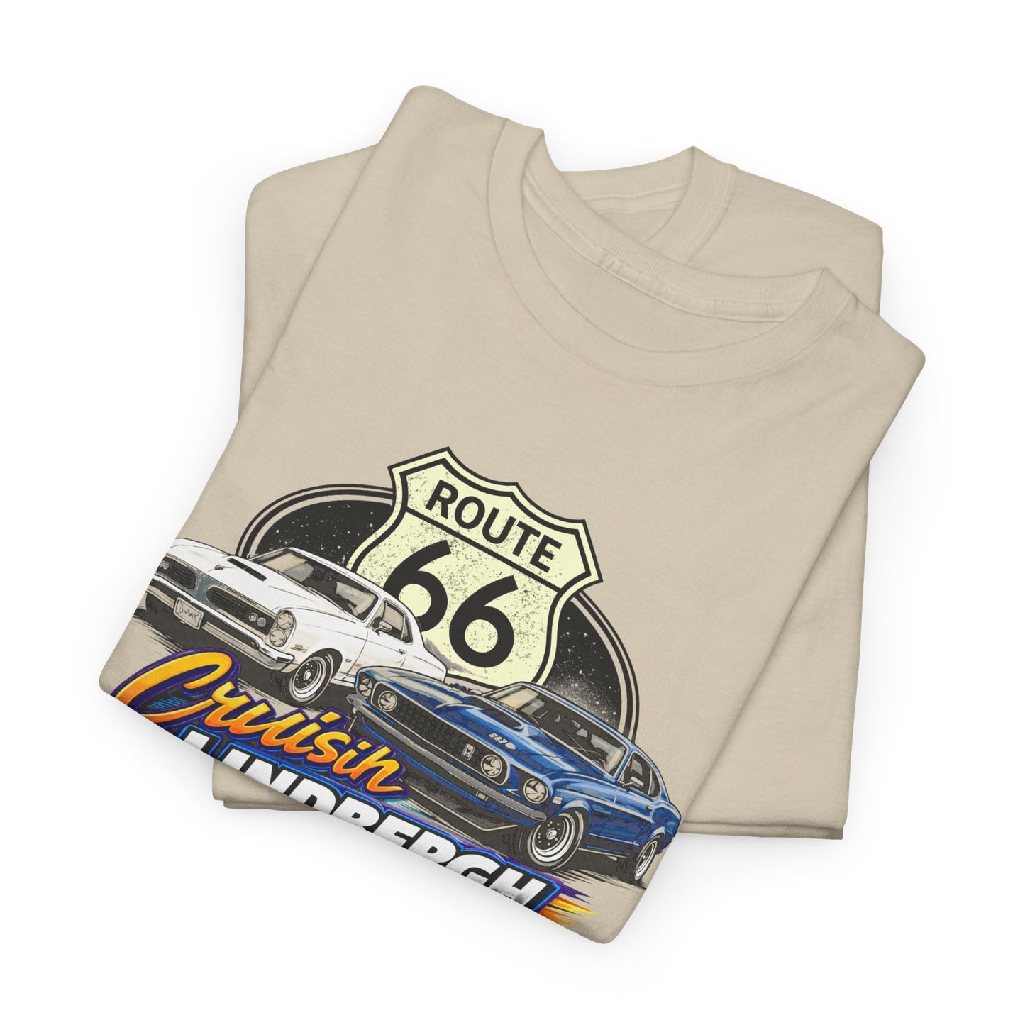 Route 66 Cruiser Tee — Classic Car "Cruising Lindbergh" T-Shirt