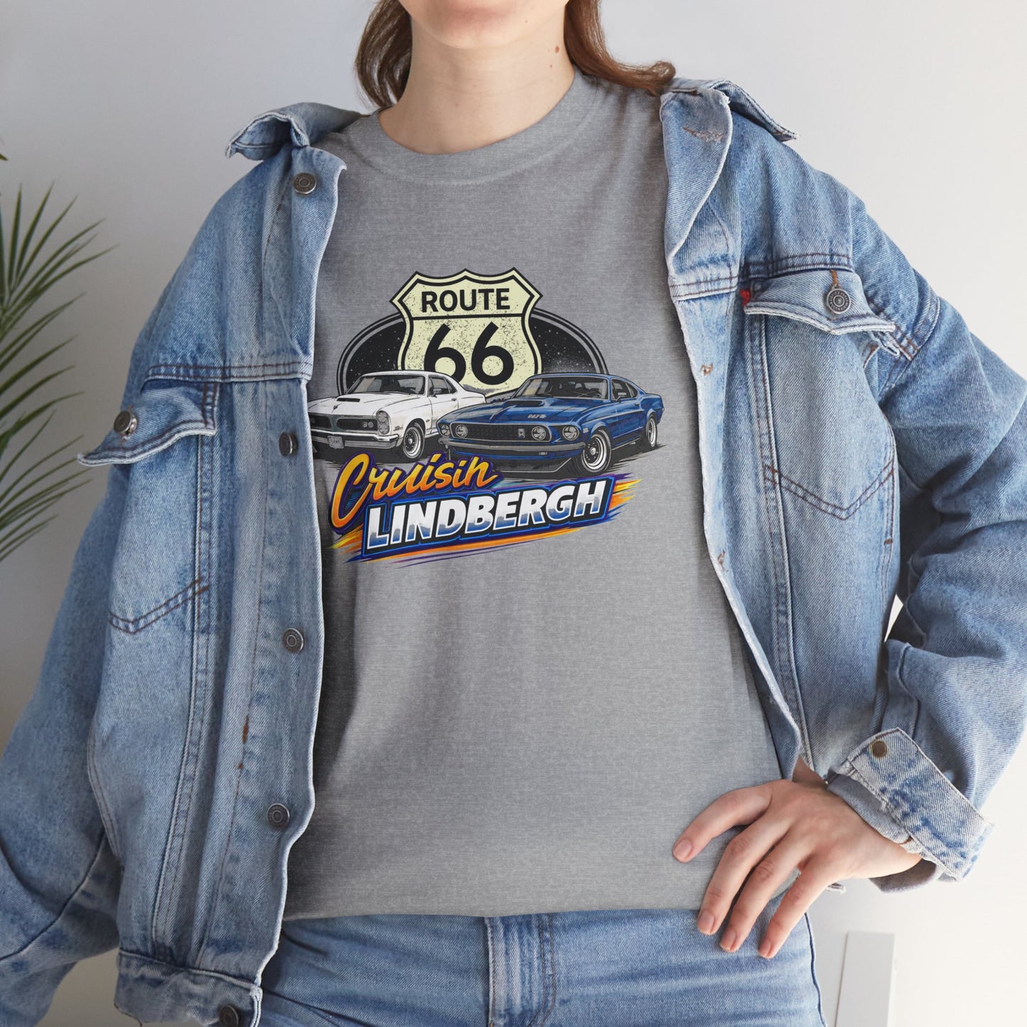 Route 66 Cruiser Tee — Classic Car "Cruising Lindbergh" T-Shirt