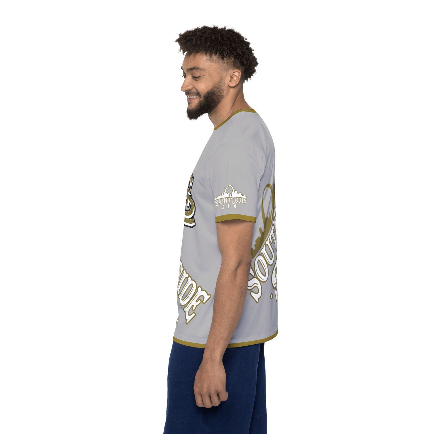 Southside STL All Over Print Sport Jersey (Light Grey)– Gold Skyline Edition