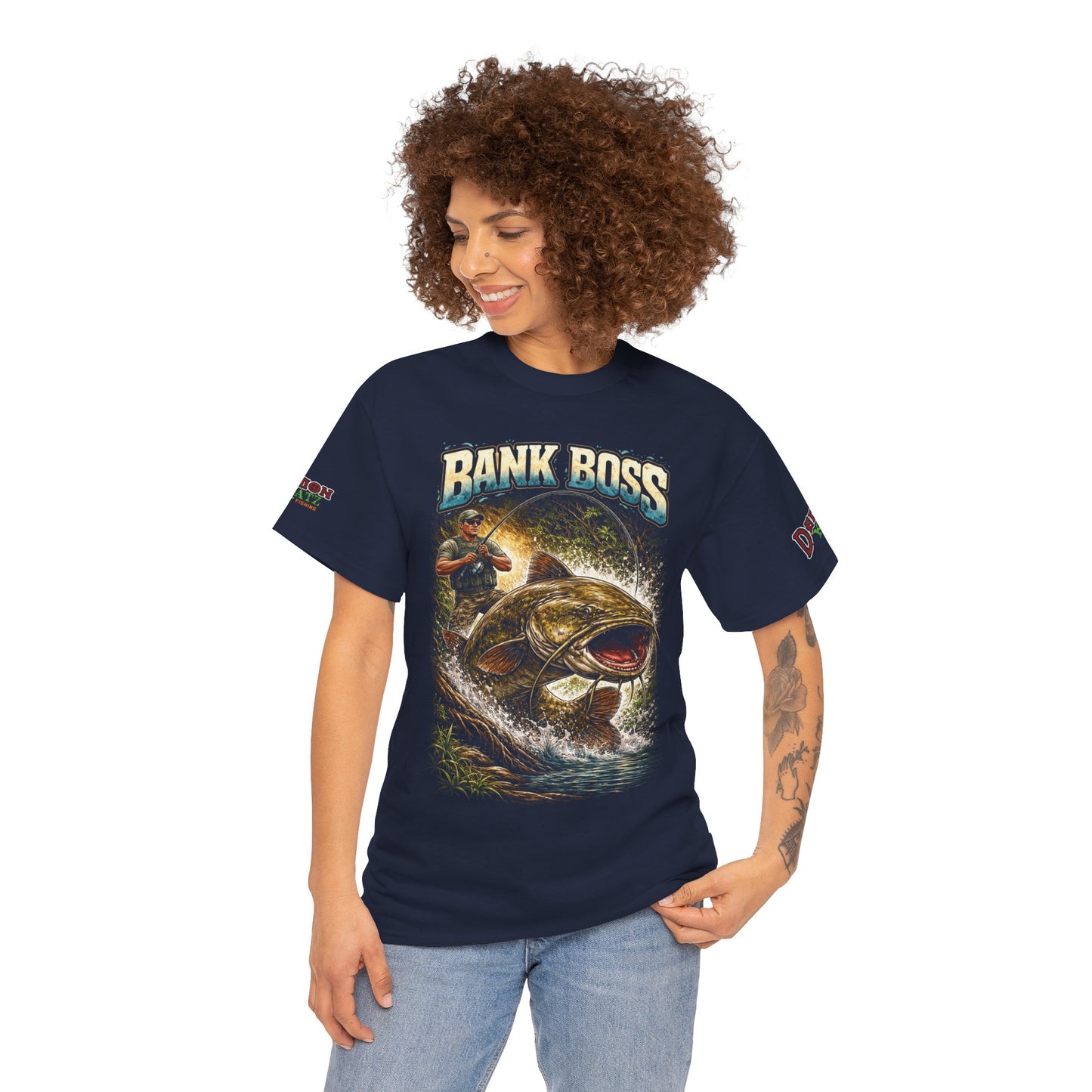 Bank Boss Fishing T‑Shirt — "Bank Boss" Graphic Tee for Anglers