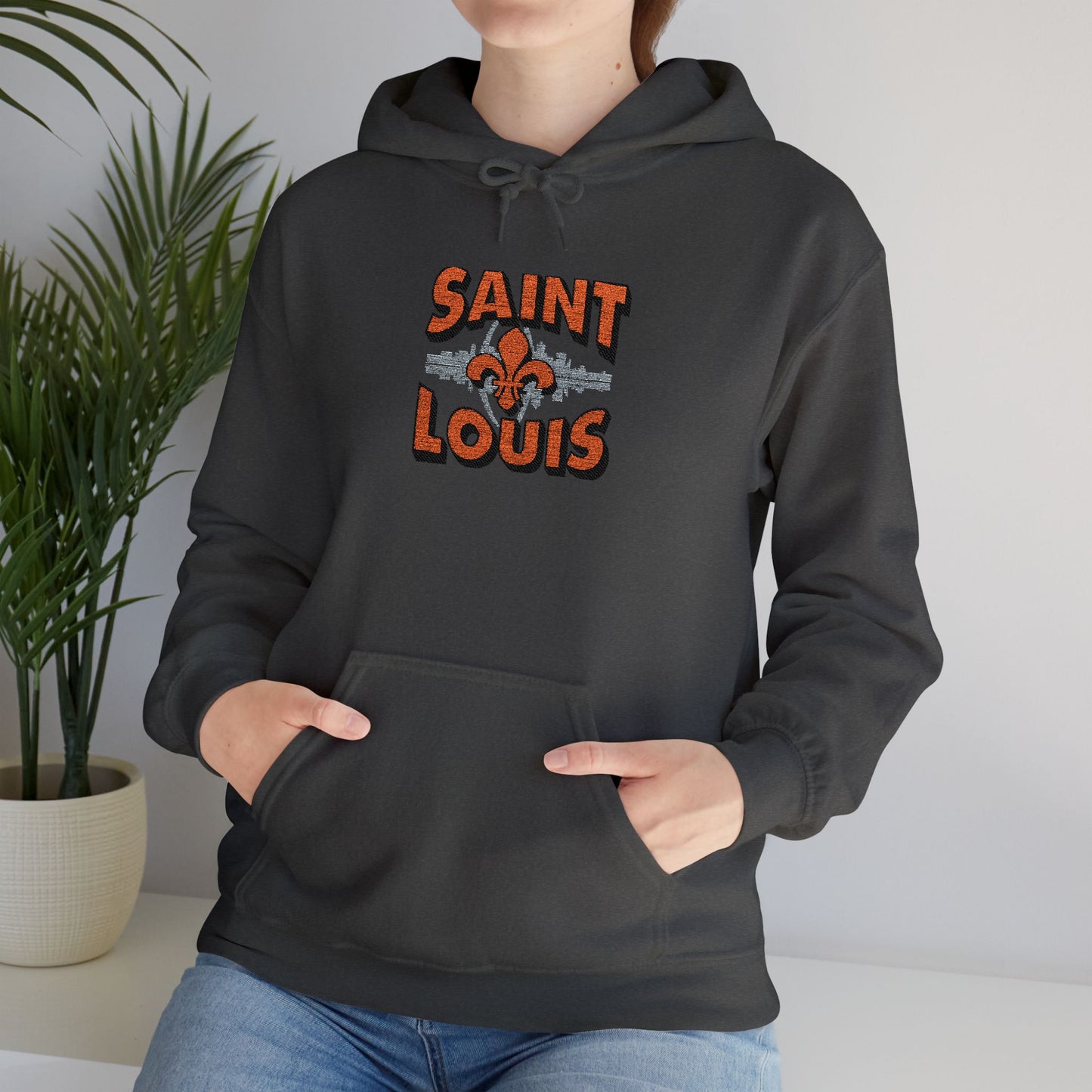 Saint Louis City Skyline Embroidered Hoodie