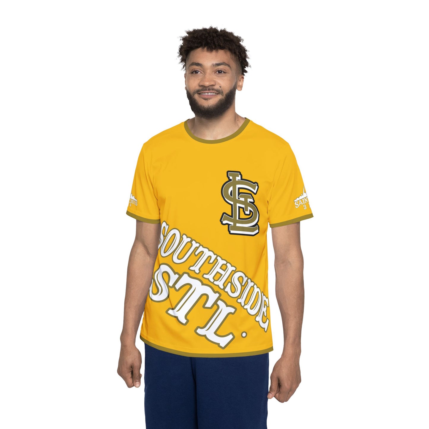Southside STL All Over Print Sport Jersey(Yellow) – Gold Skyline Edition