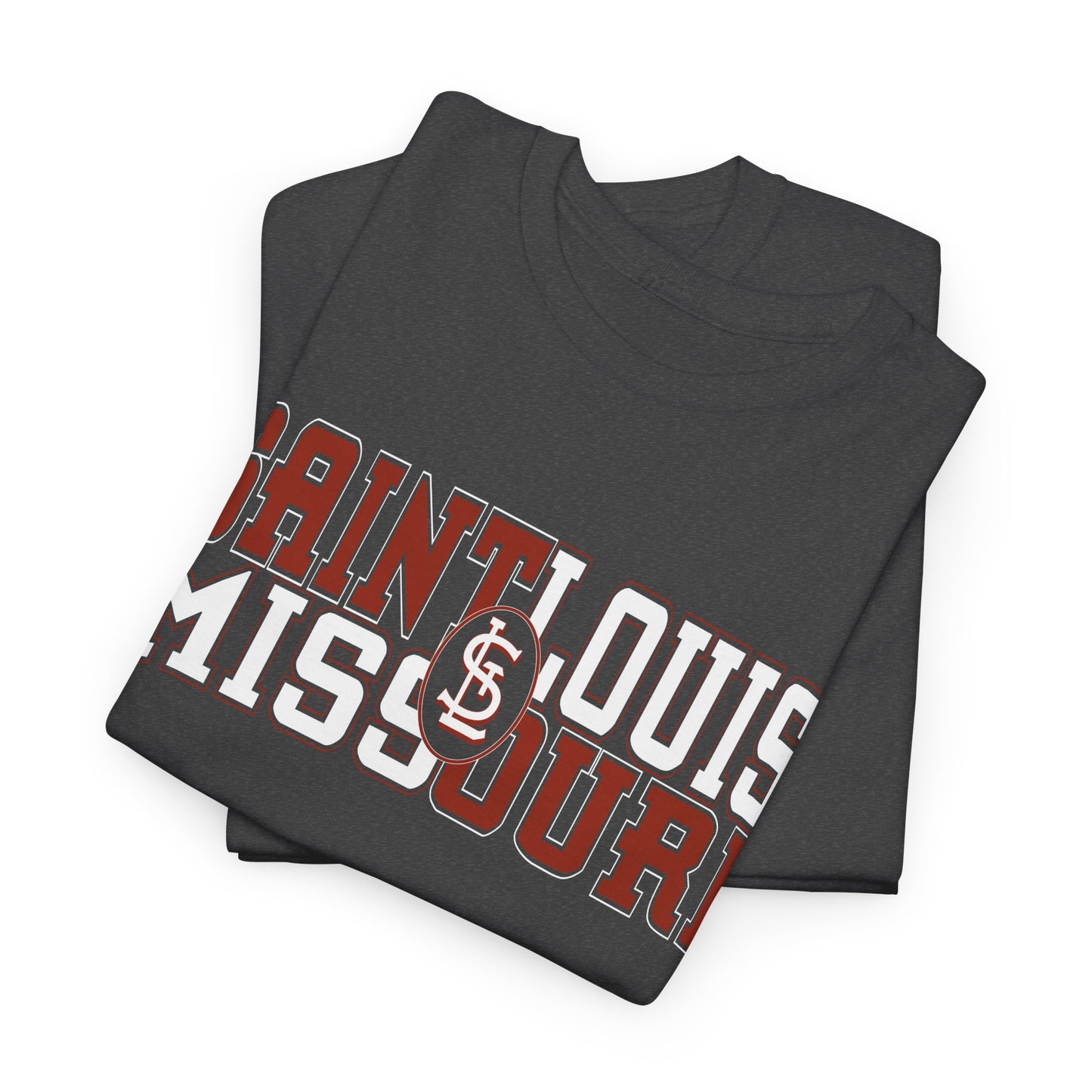 St Louis Missouri Unisex Tee in Red & White