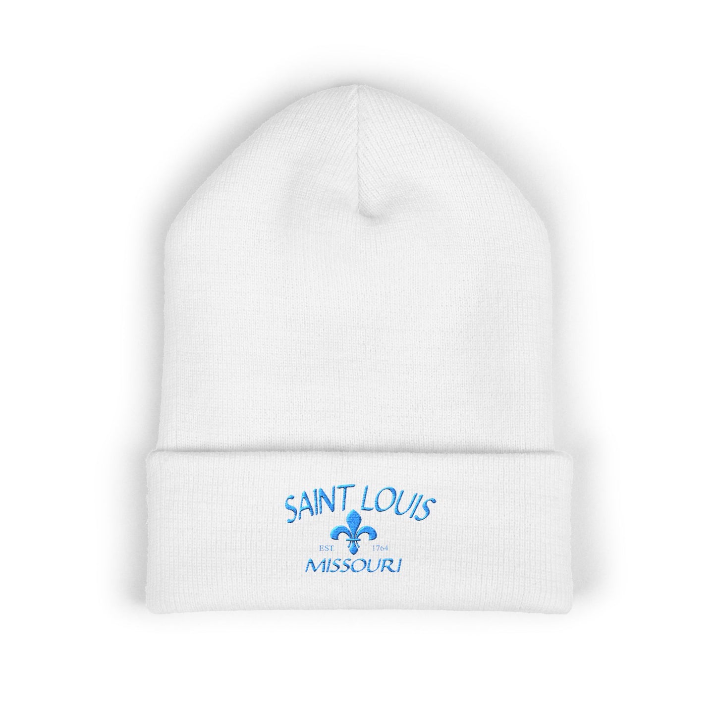Saint Louis Embroidered Cuffed Beanie