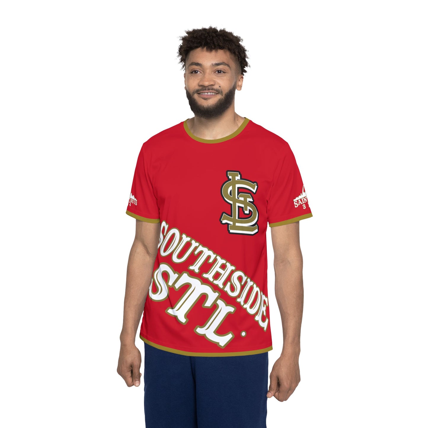 Southside STL All Over Print Sport Jersey (Red)– Gold Skyline Edition