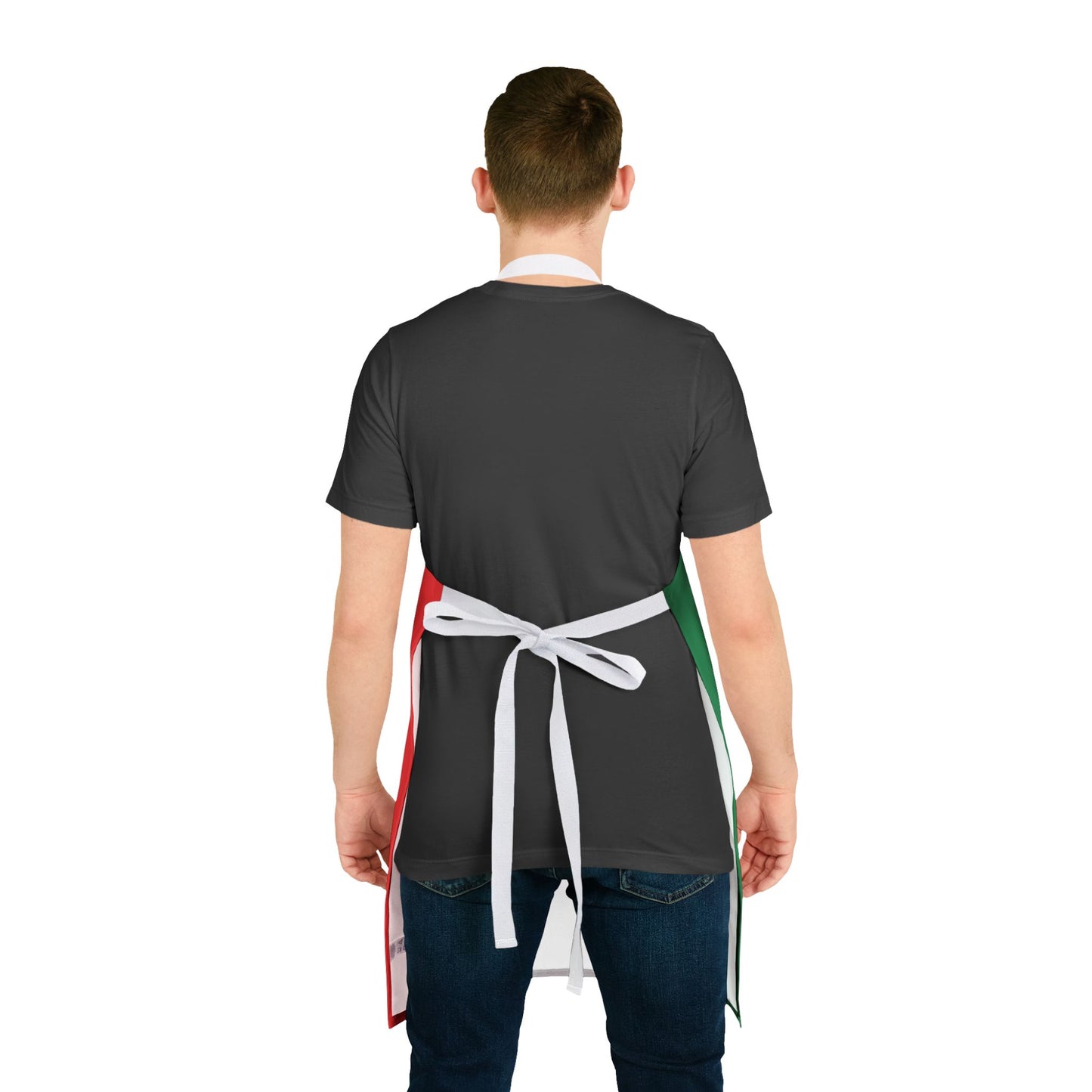Italian Flag Apron with 'The Hill Neighborhood' Logo – Patriotic Kitchen Apron