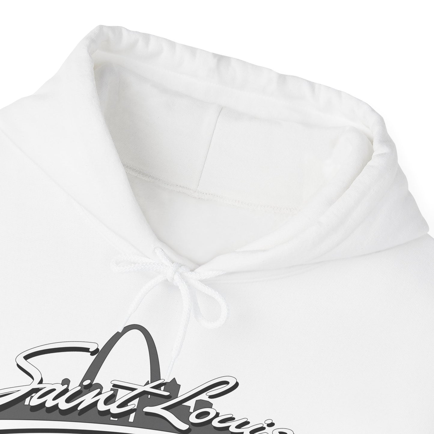 Saint Louis Graphic Hooded Sweatshirt Printify