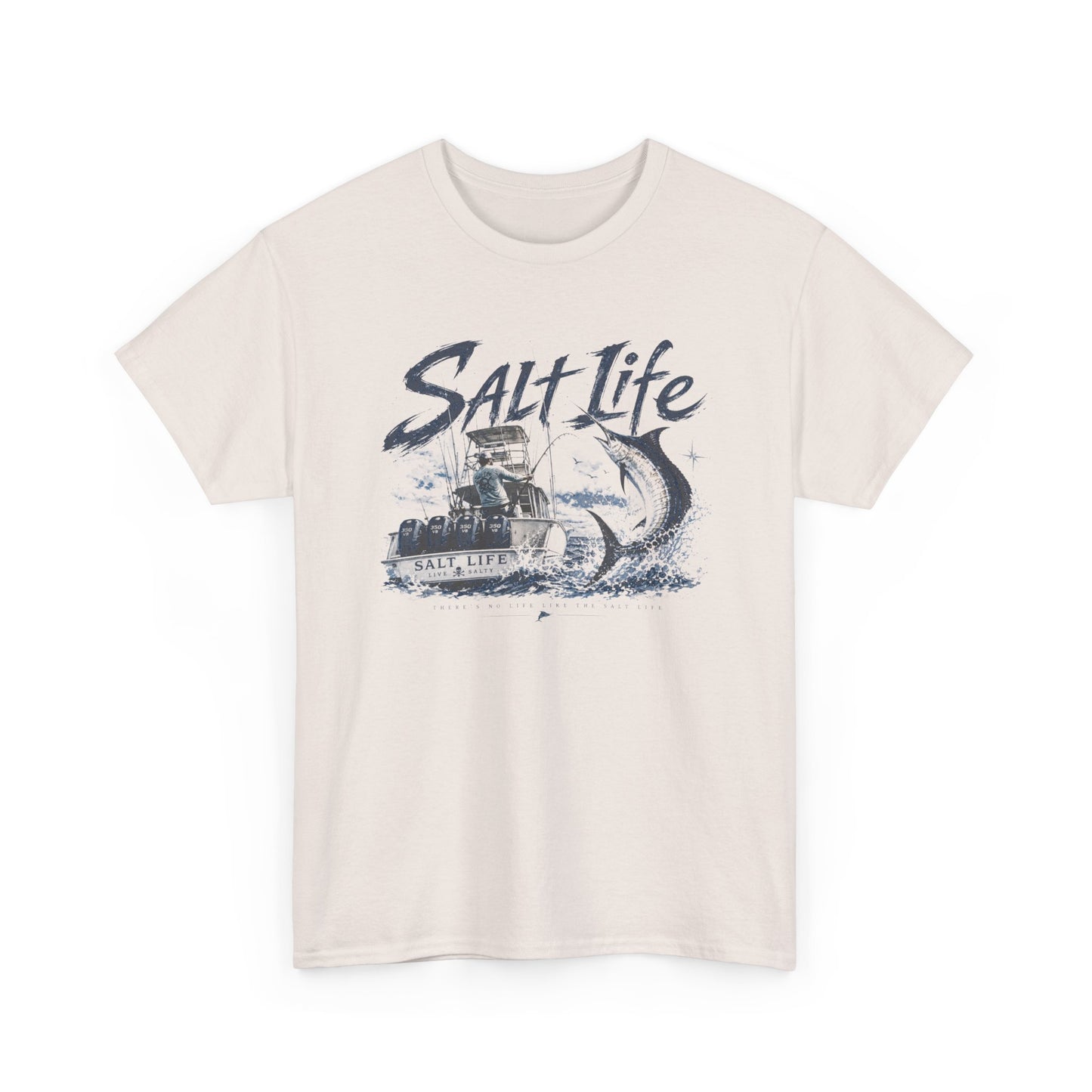 Salt Life Fishing Boat Graphic Tee – Coastal Ocean Lover T‑Shirt