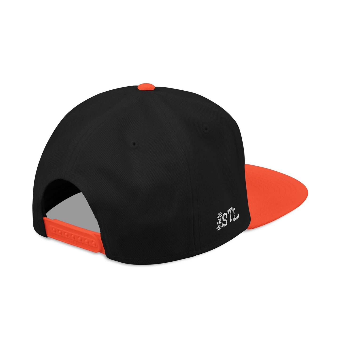 STL Embroidered Snapback Hat- Black & White Lettering