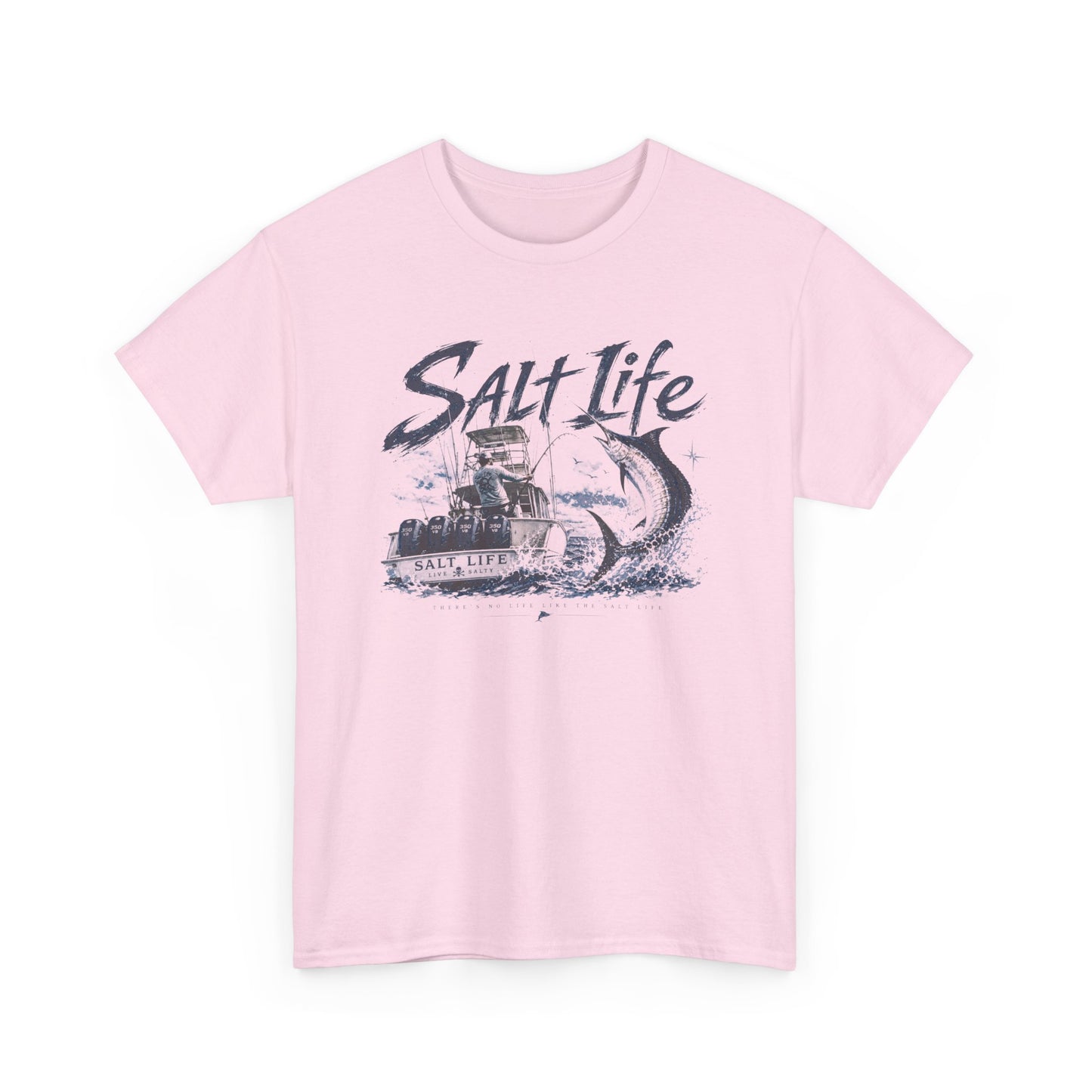 Salt Life Fishing Boat Graphic Tee – Coastal Ocean Lover T‑Shirt