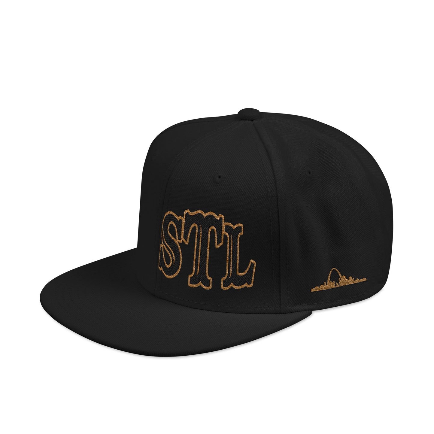 STL Black Gold Edition Embroidered Snapback Hat