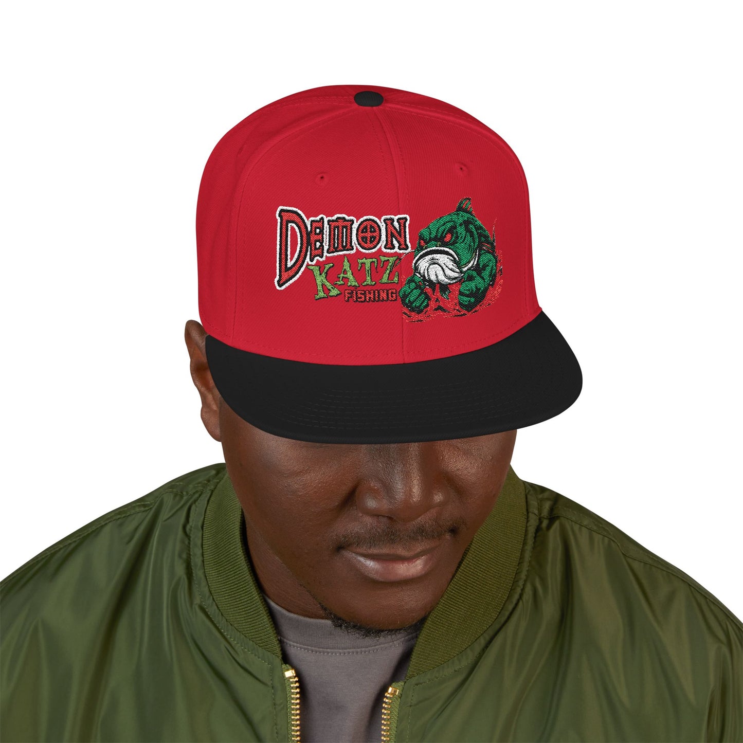 Embroidered Snapback Hat — Demon Katz