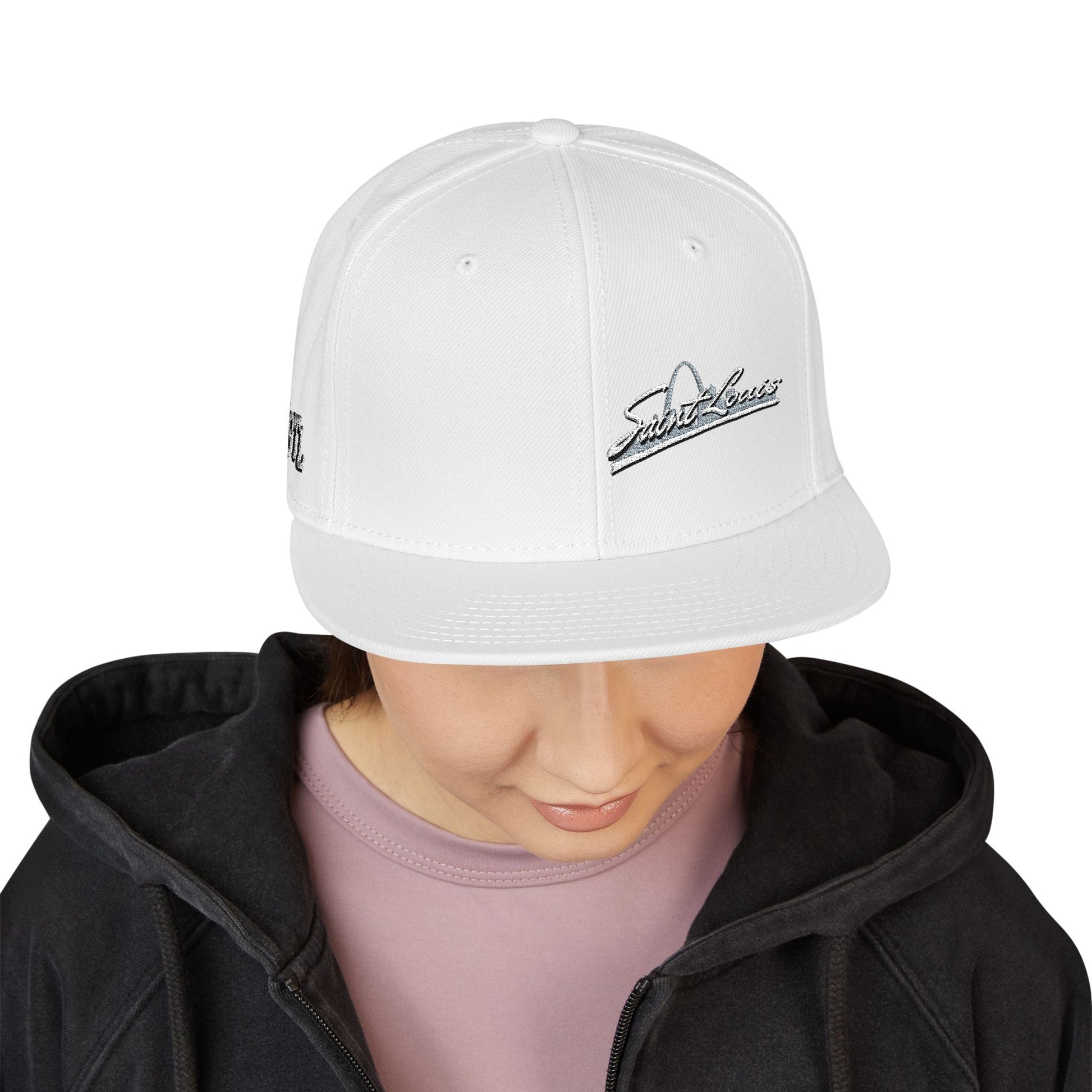 Snapback (Embroidery)-Offset Saint Louis Logo Printify
