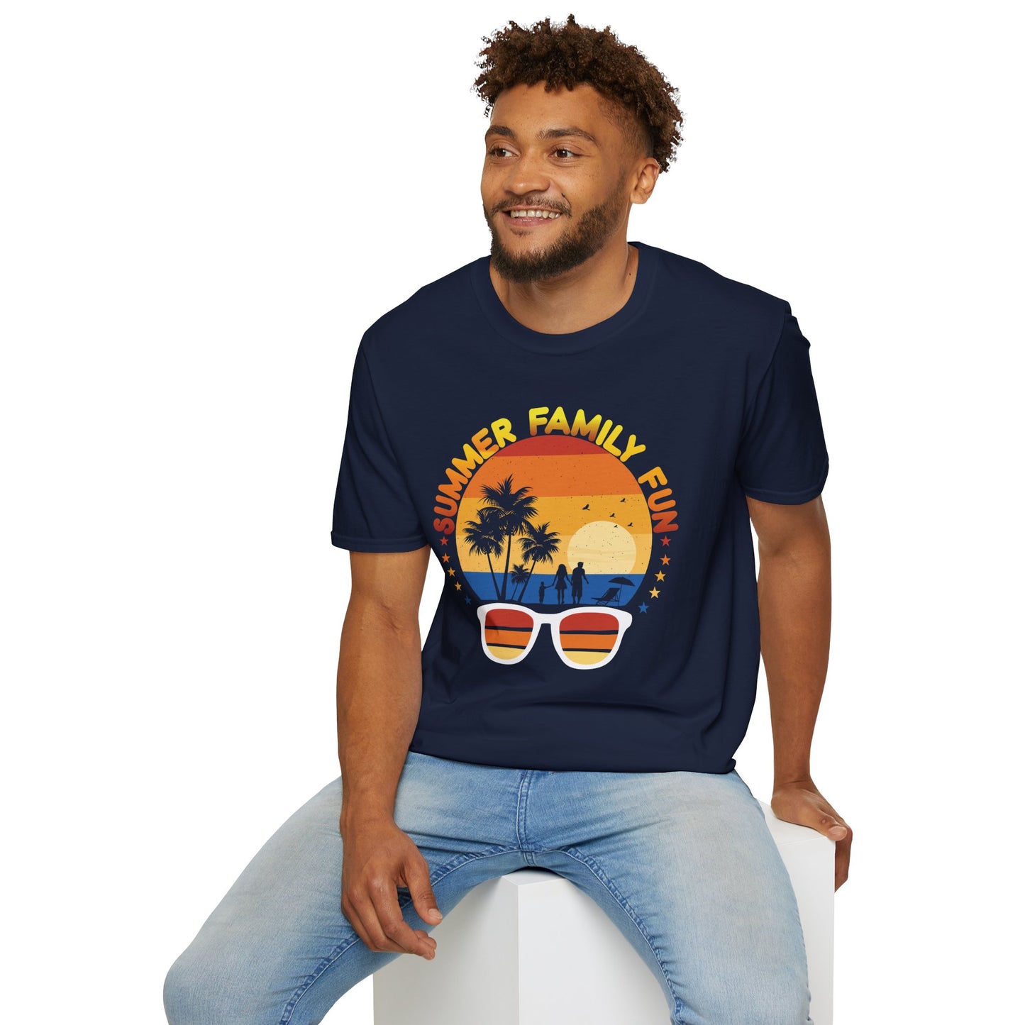 Summer Family Fun Graphic Tee Unisex Softstyle T-Shirt