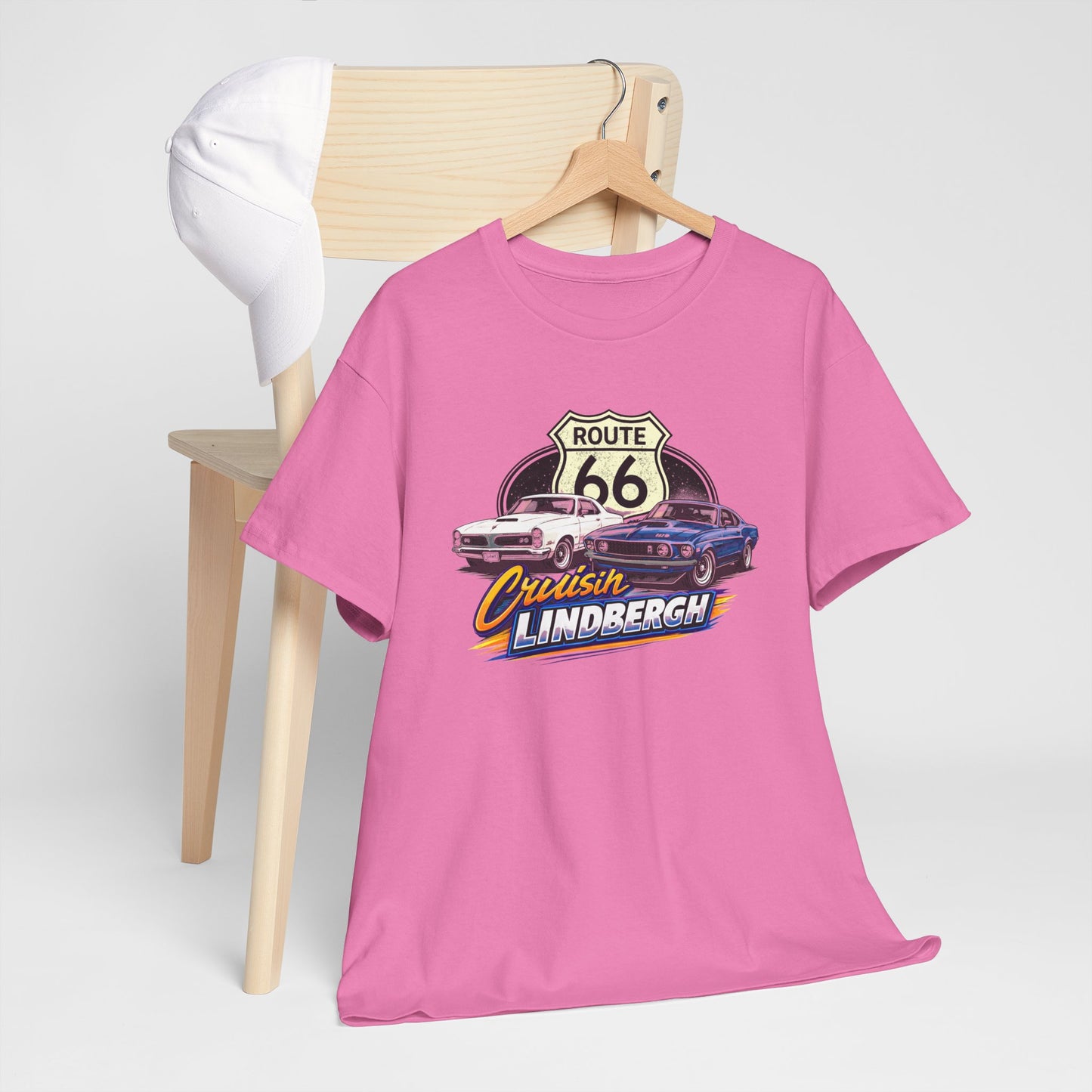 Route 66 Cruiser Tee — Classic Car "Cruising Lindbergh" T-Shirt