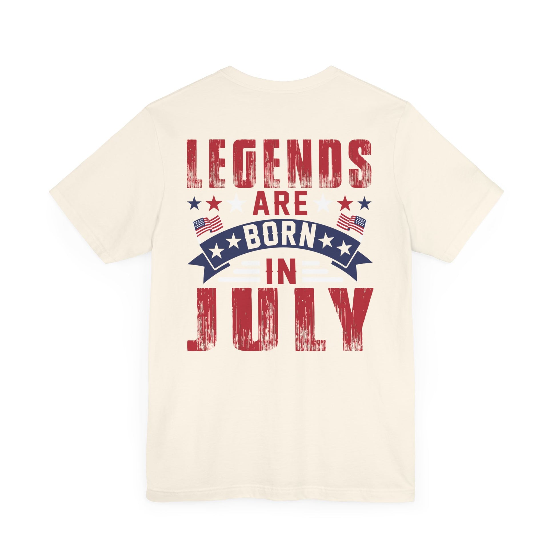 Legends Are Born in July Unisex Jersey Short Sleeve Tee Printify