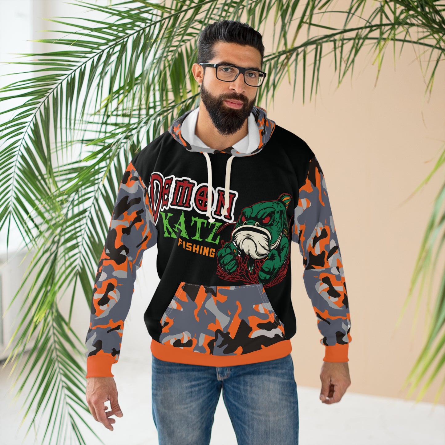 Fishing Hoodie - Demon Katz Camo Pullover